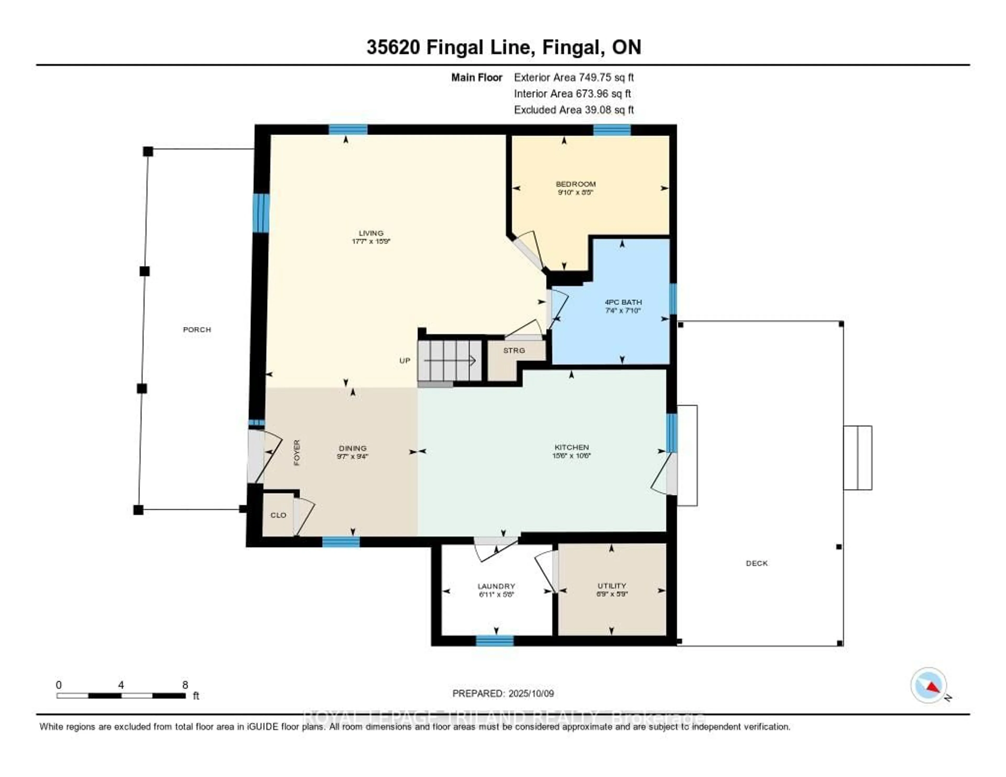 Floor plan for 35620 Fingal Line, Southwold Ontario N0L 1K0