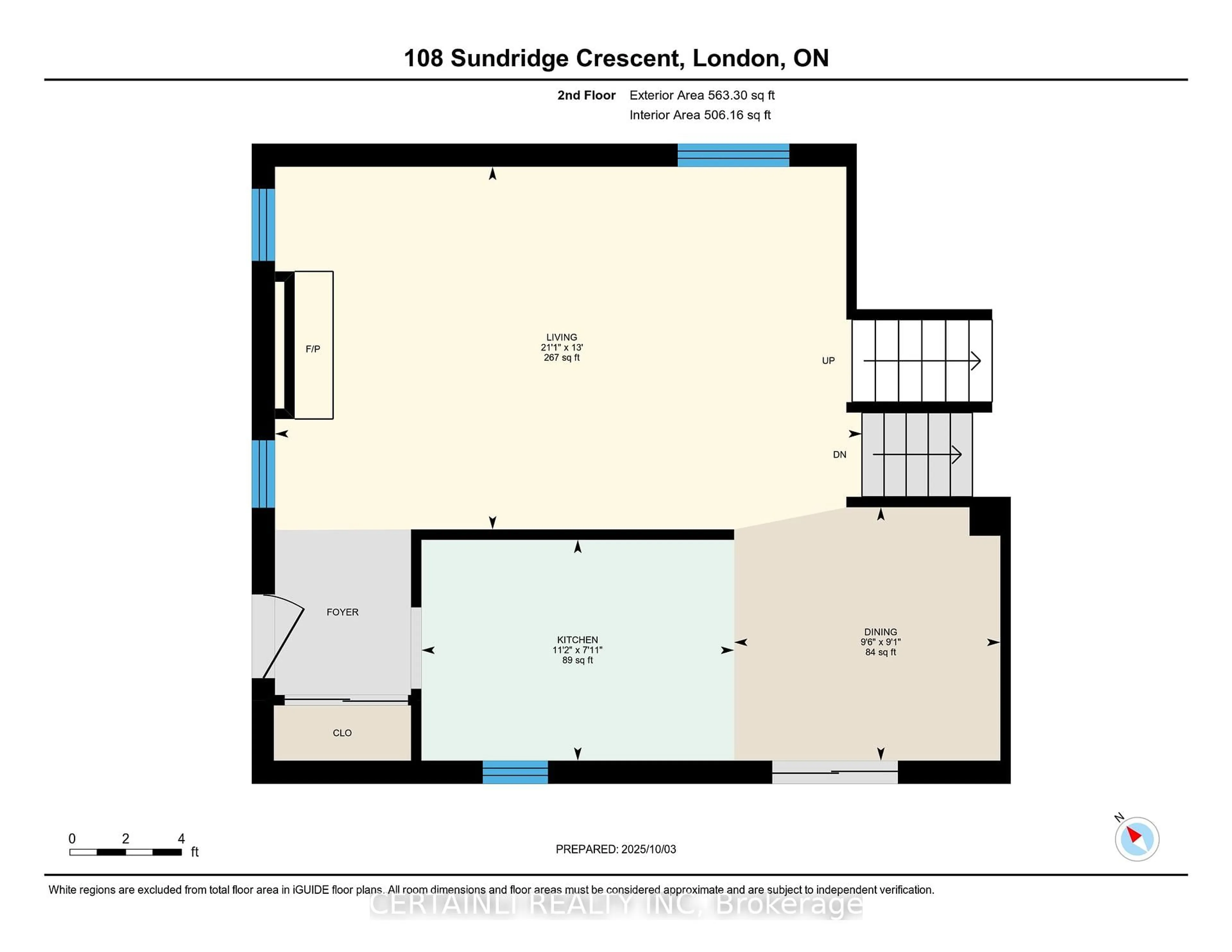 Floor plan for 108 Sundridge Cres, London South Ontario N5Z 4R7
