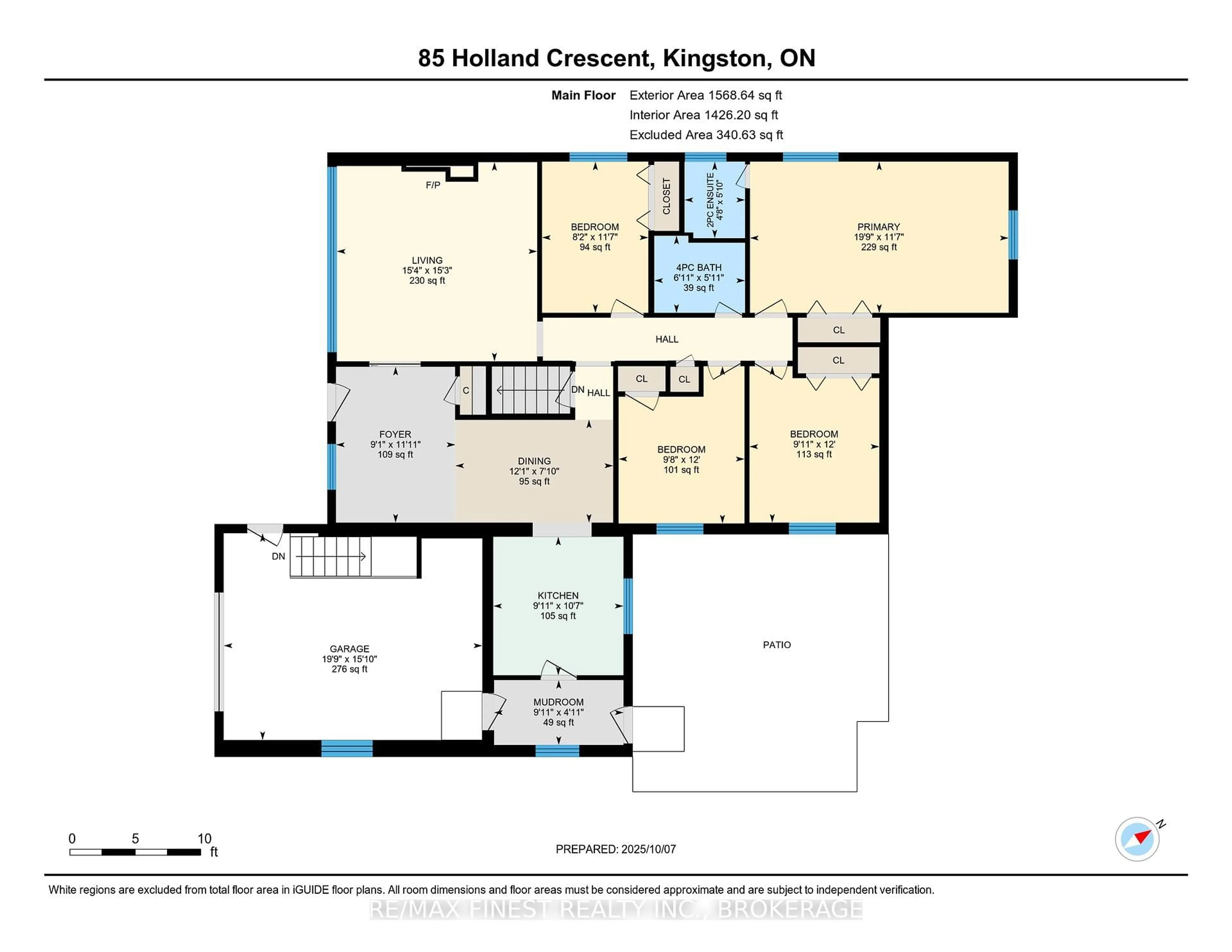 Floor plan for 85 Holland Cres, Kingston Ontario K7M 2V7