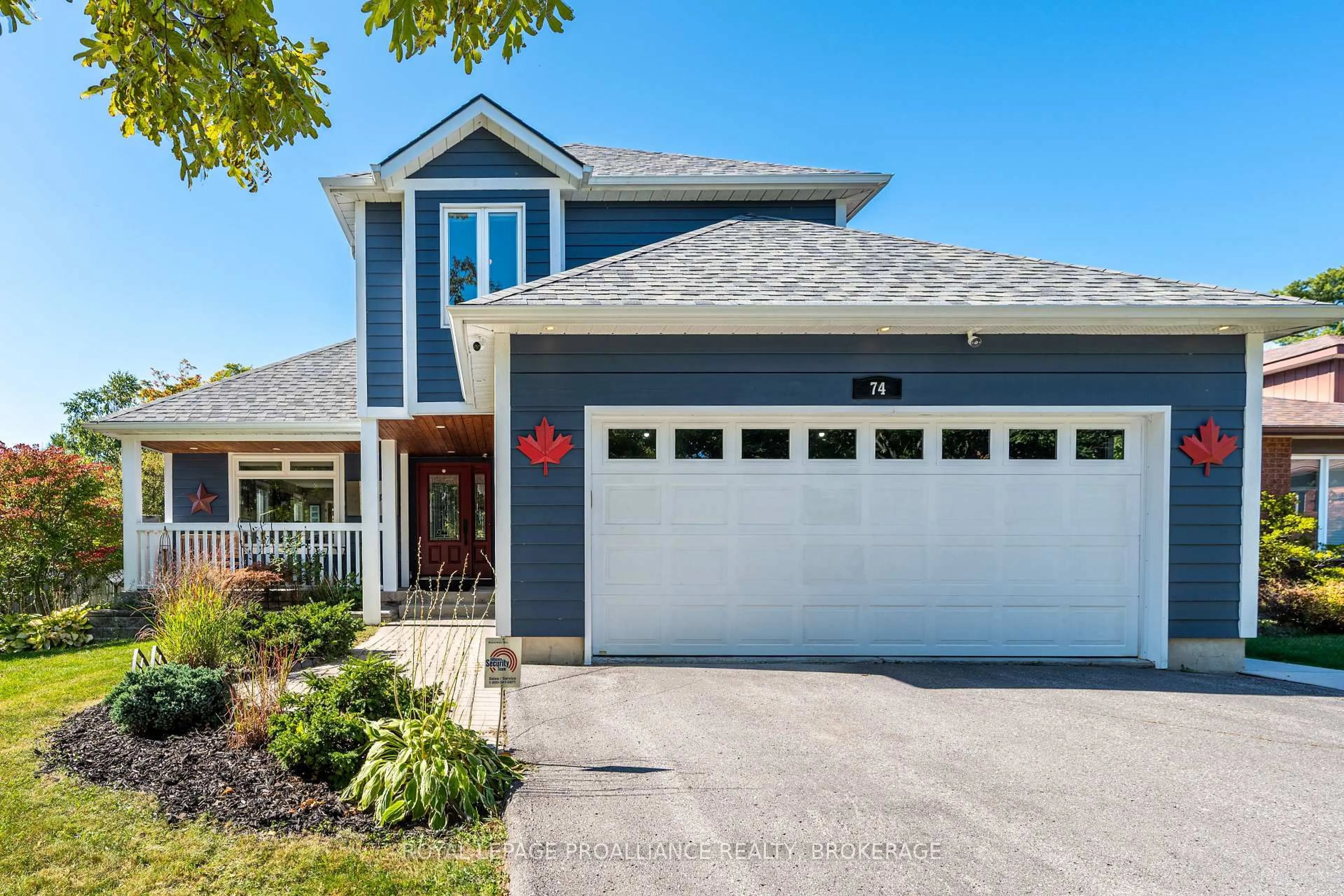Home with vinyl exterior material, street for 74 Point St. Mark Dr, Kingston Ontario K7K 6X9
