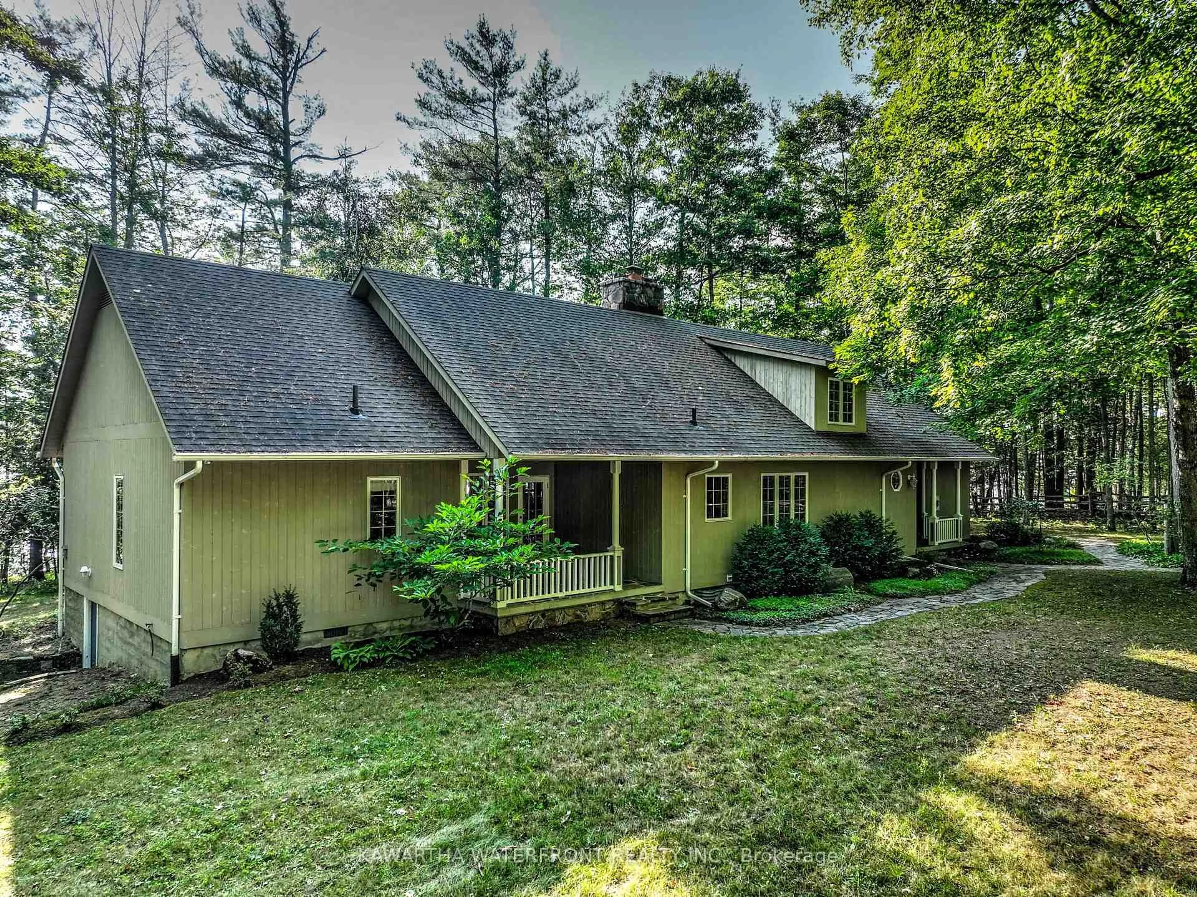 A pic from outside/outdoor area/front of a property/back of a property/a pic from drone, unknown for 470 Indian Point Rd, Kawartha Lakes Ontario K0M 1K0