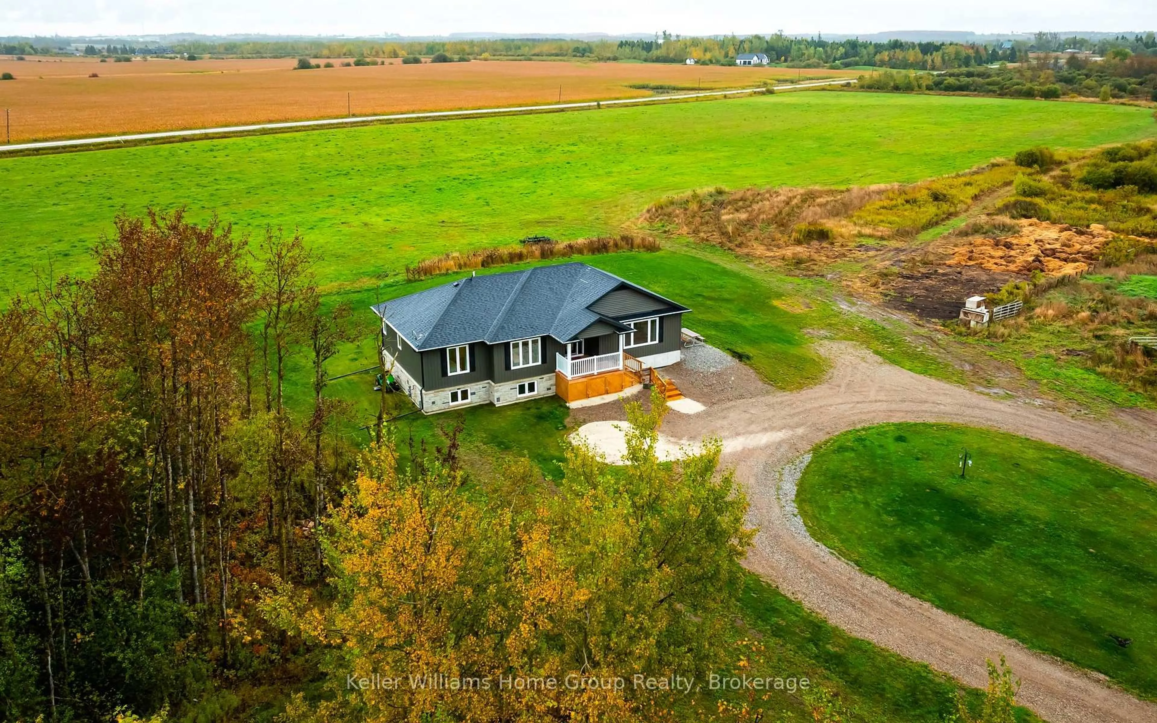 A pic from outside/outdoor area/front of a property/back of a property/a pic from drone, building for 244274 5 Sideroad, Amaranth Ontario L9W 0W2