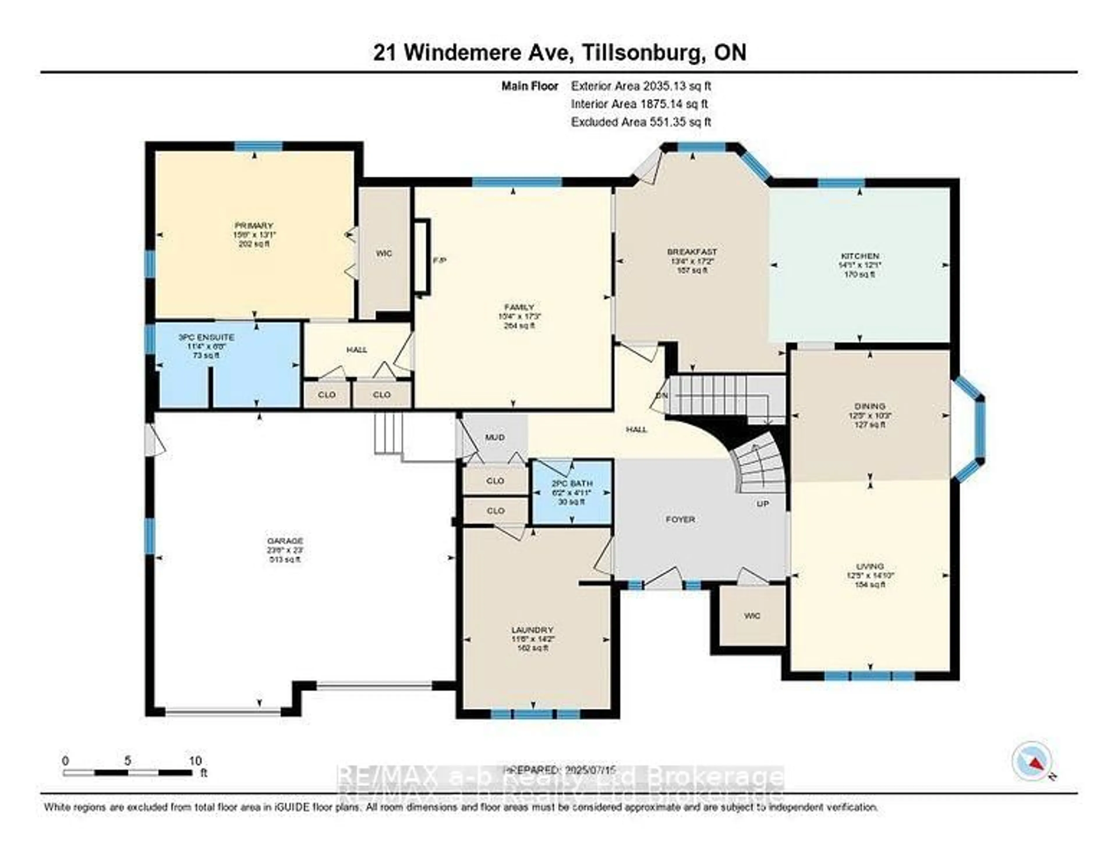 Floor plan for 21 Windemere Ave, Tillsonburg Ontario N4G 5M8