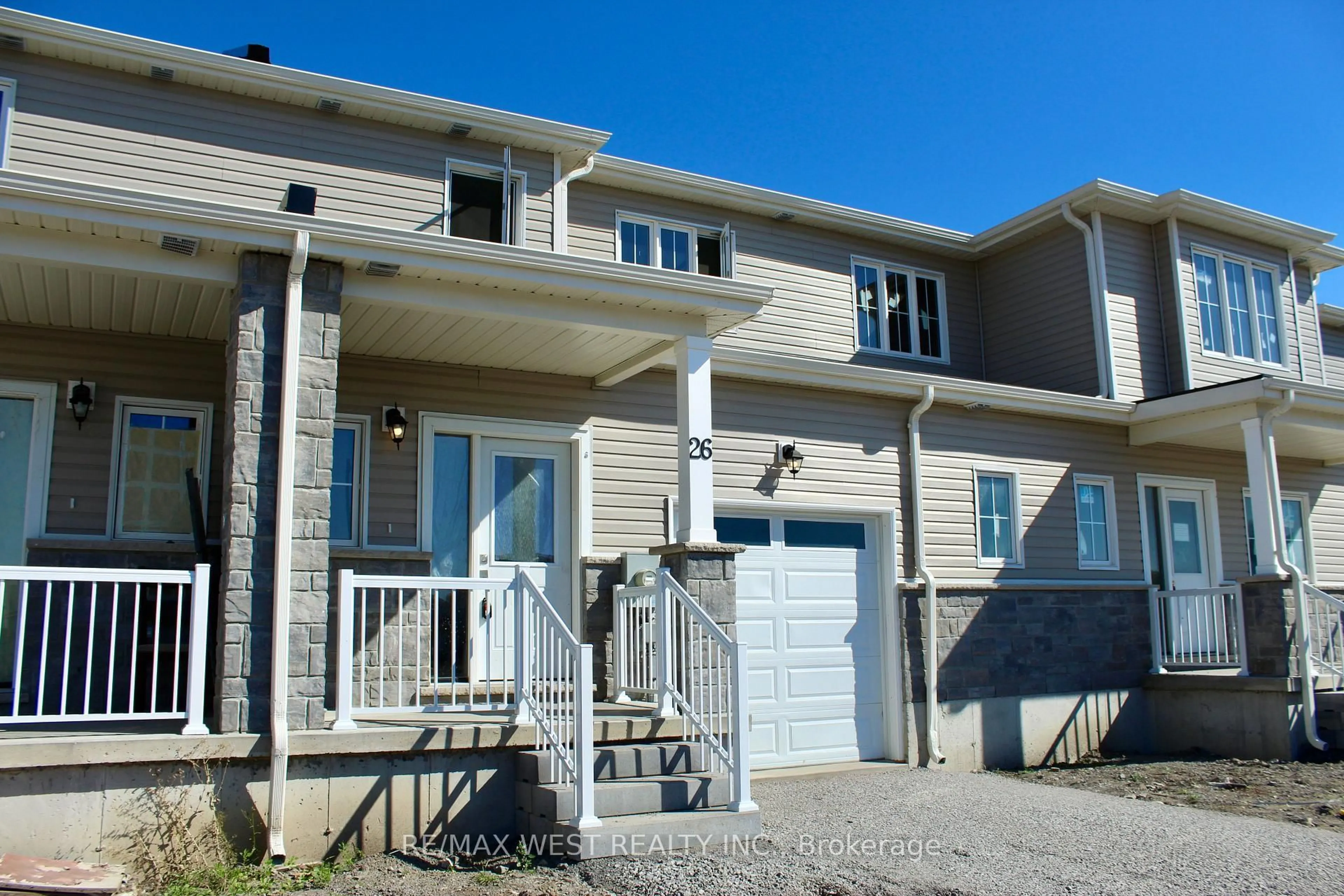 Home with vinyl exterior material, street for 26 Glacier Cres, Belleville Ontario K8N 0T7
