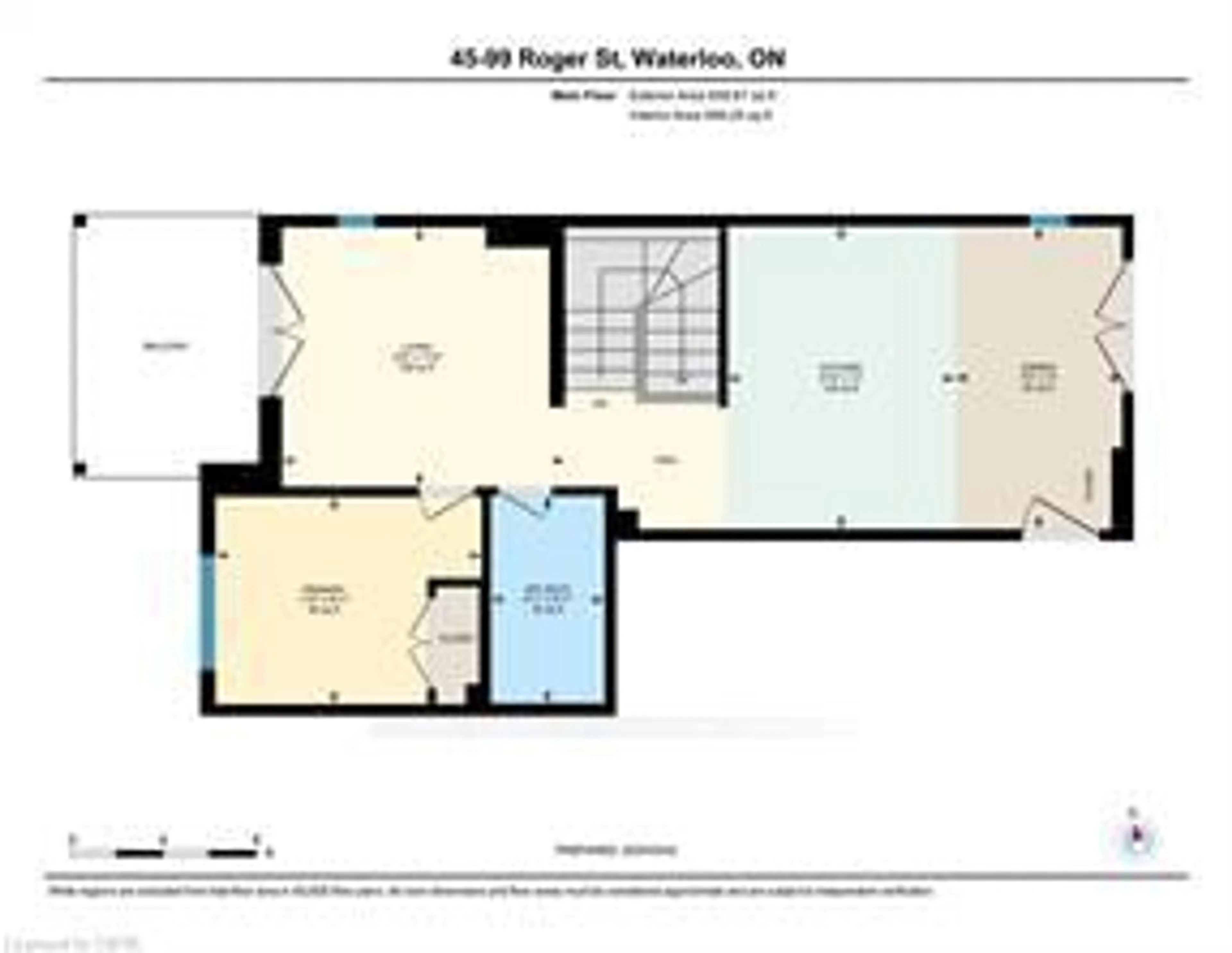 Floor plan for 99 Roger St #45, Waterloo Ontario N2J 0G1