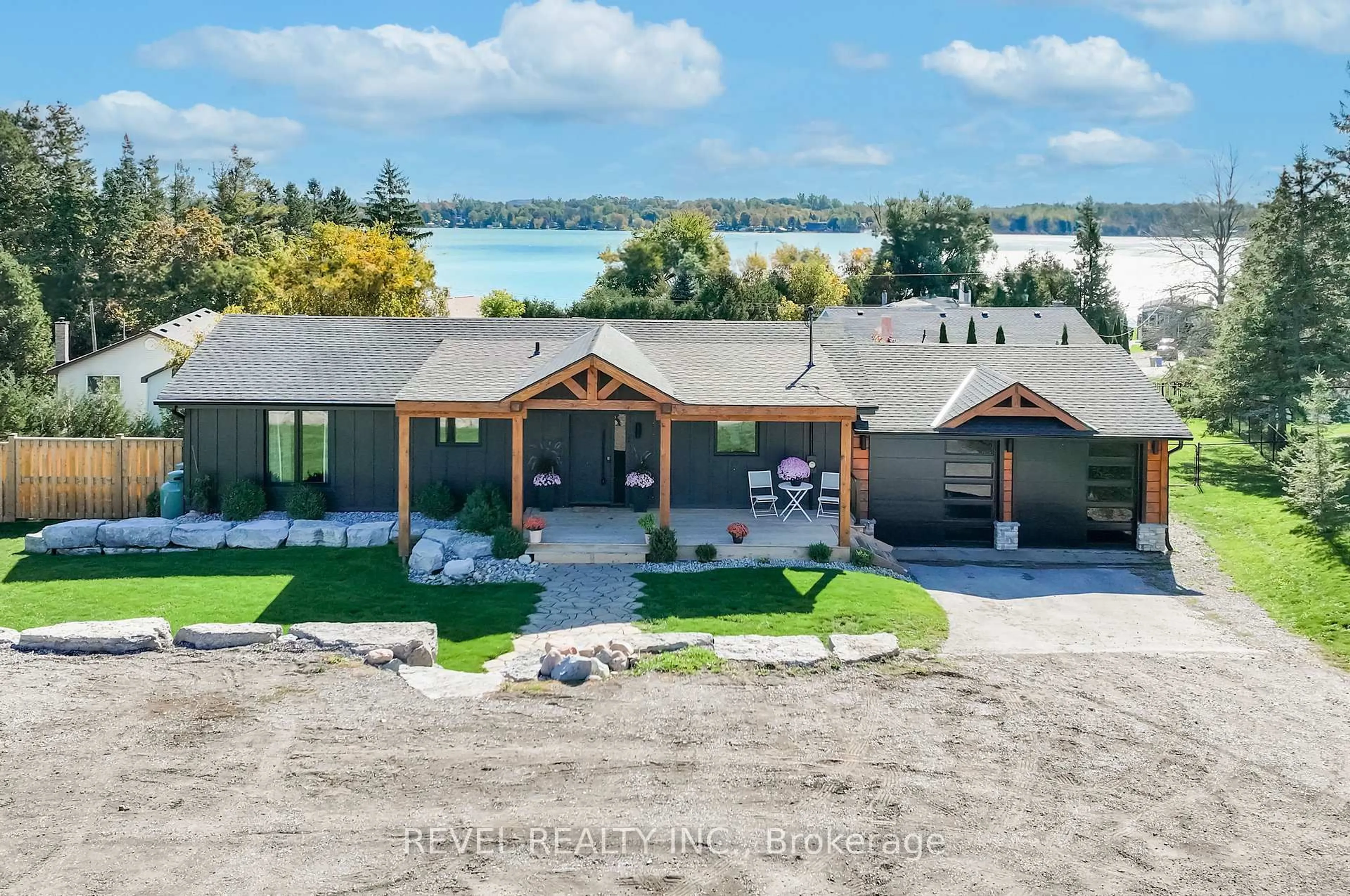 A pic from outside/outdoor area/front of a property/back of a property/a pic from drone, water/lake/river/ocean view for 11 Marsh Creek Rd, Kawartha Lakes Ontario K0M 2C0