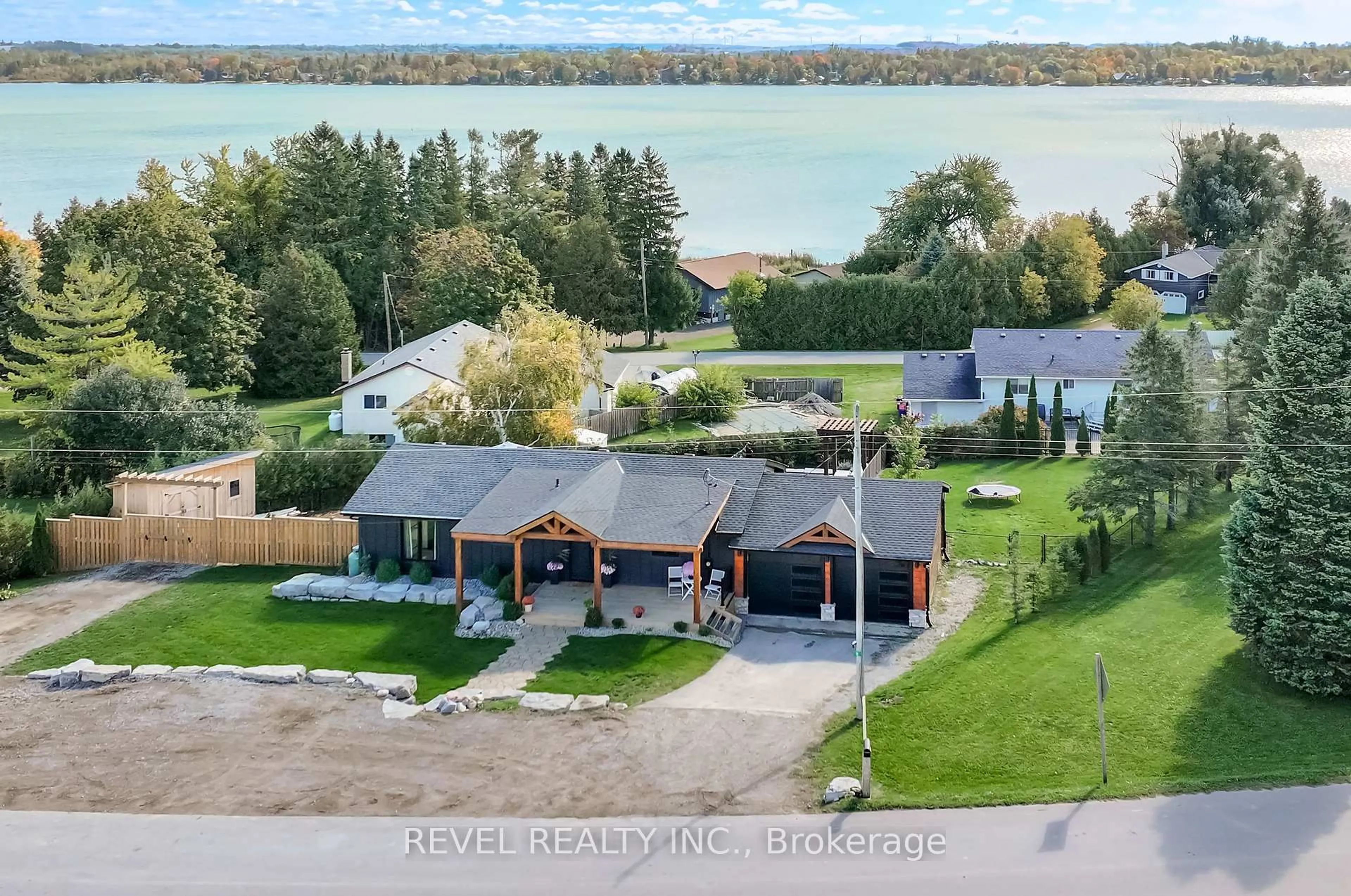 A pic from outside/outdoor area/front of a property/back of a property/a pic from drone, water/lake/river/ocean view for 11 Marsh Creek Rd, Kawartha Lakes Ontario K0M 2C0