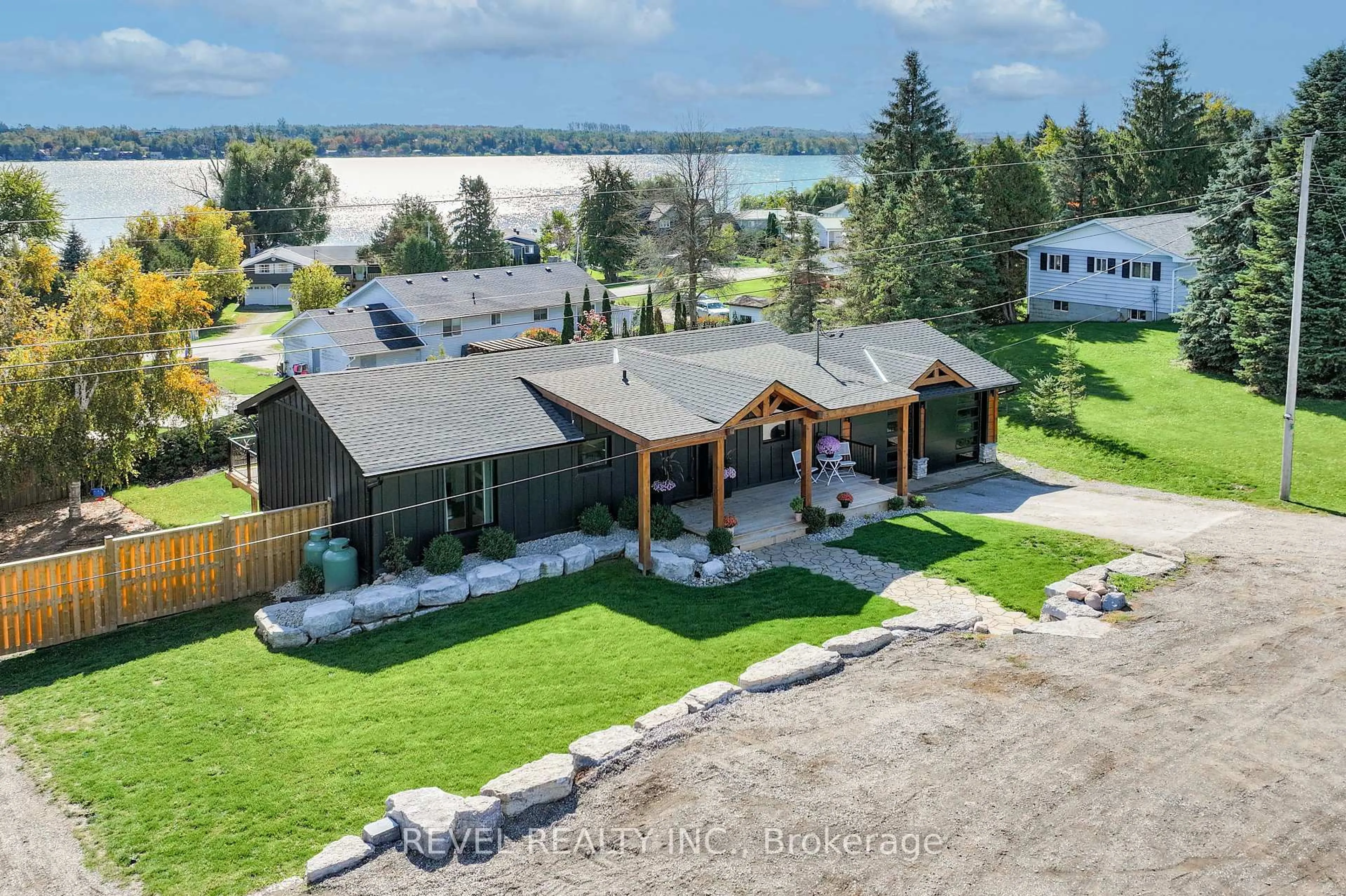 A pic from outside/outdoor area/front of a property/back of a property/a pic from drone, water/lake/river/ocean view for 11 Marsh Creek Rd, Kawartha Lakes Ontario K0M 2C0