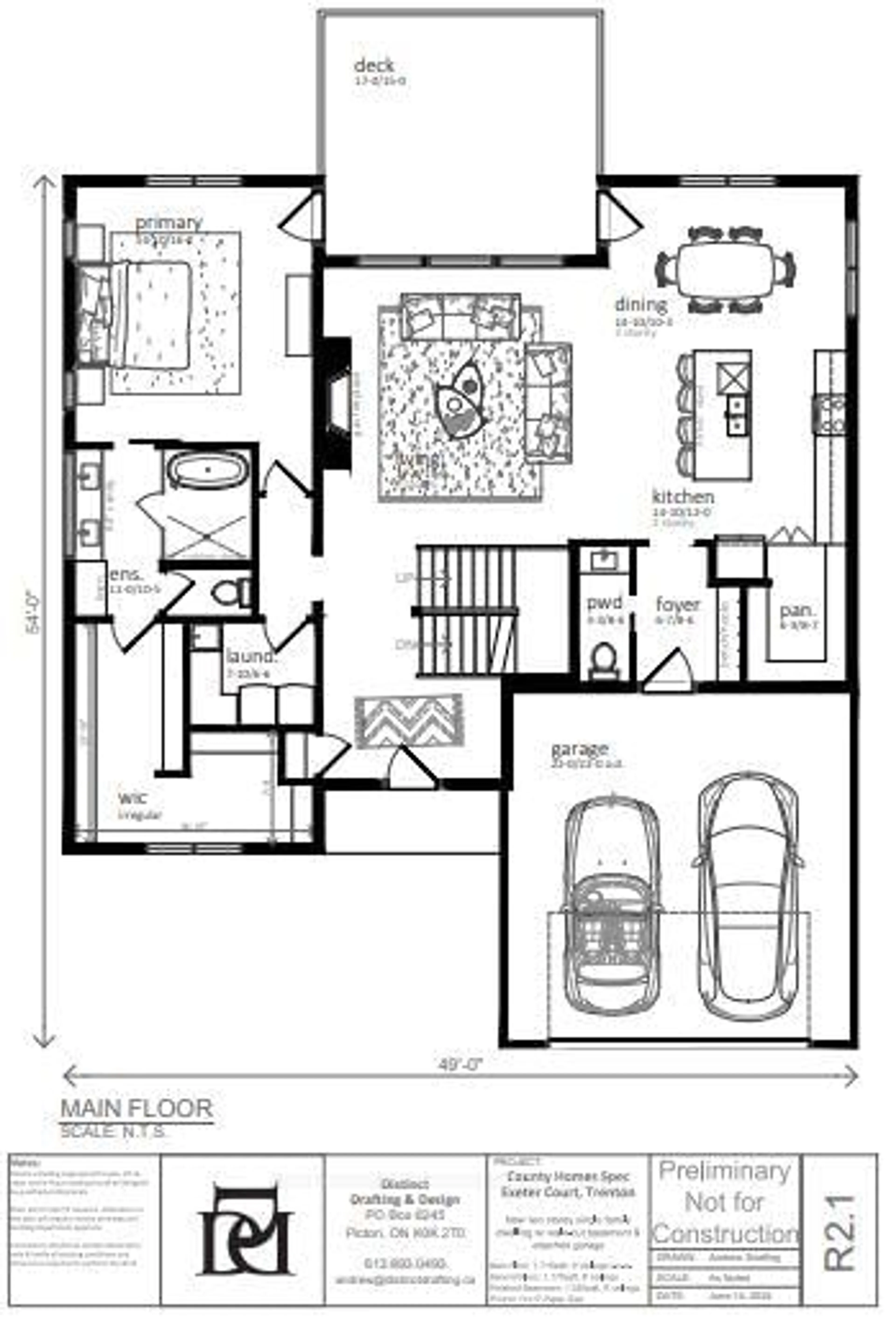 Floor plan for 36 Exeter Crt, Ingleside Ontario K8V 5P4