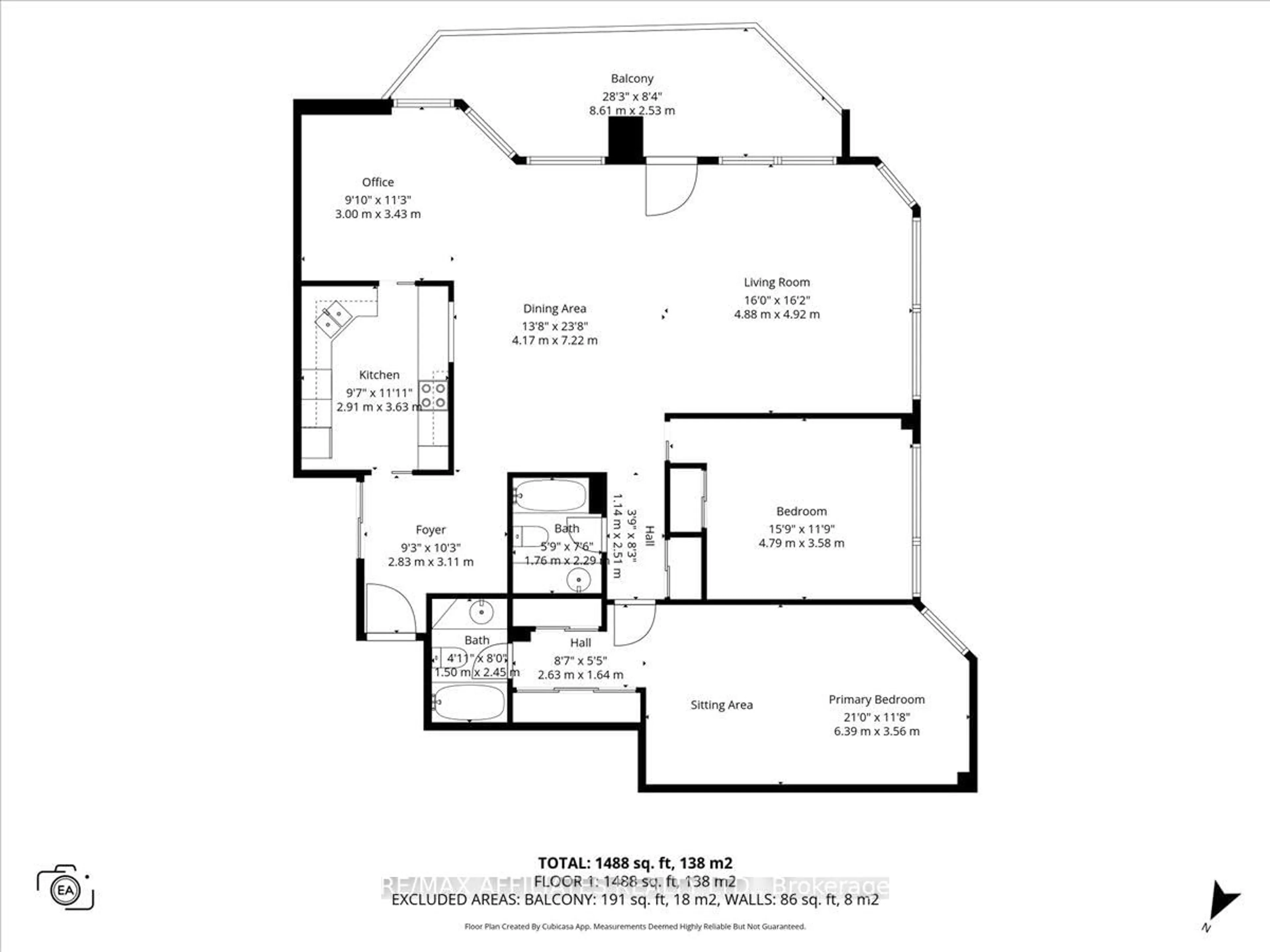 Floor plan for 300 Queen Elizabeth Dr #7D, Ottawa Ontario K1S 3M6