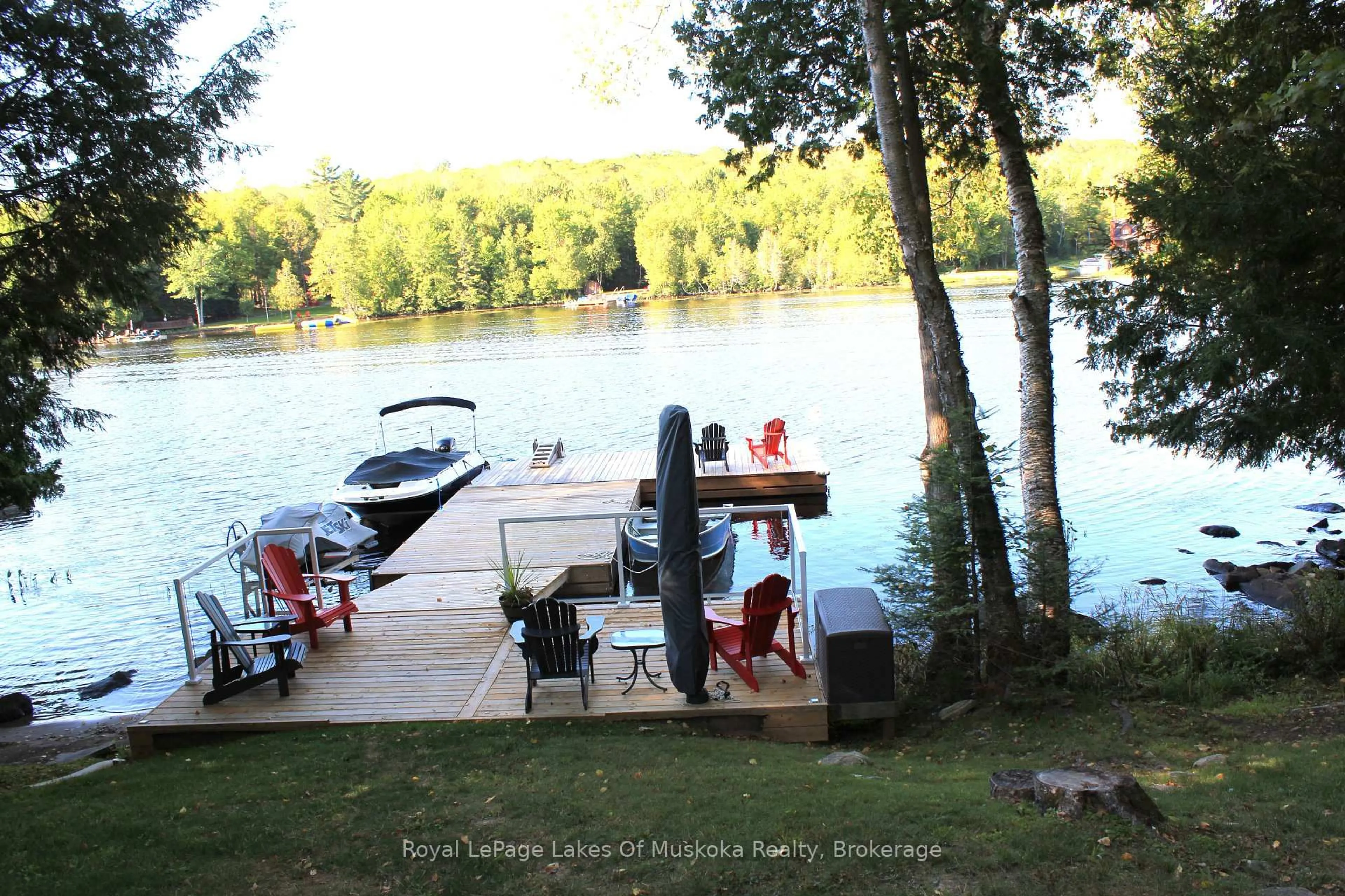 Patio, water/lake/river/ocean view for 340 Wurm Rd, Magnetawan Ontario P0A 1P0