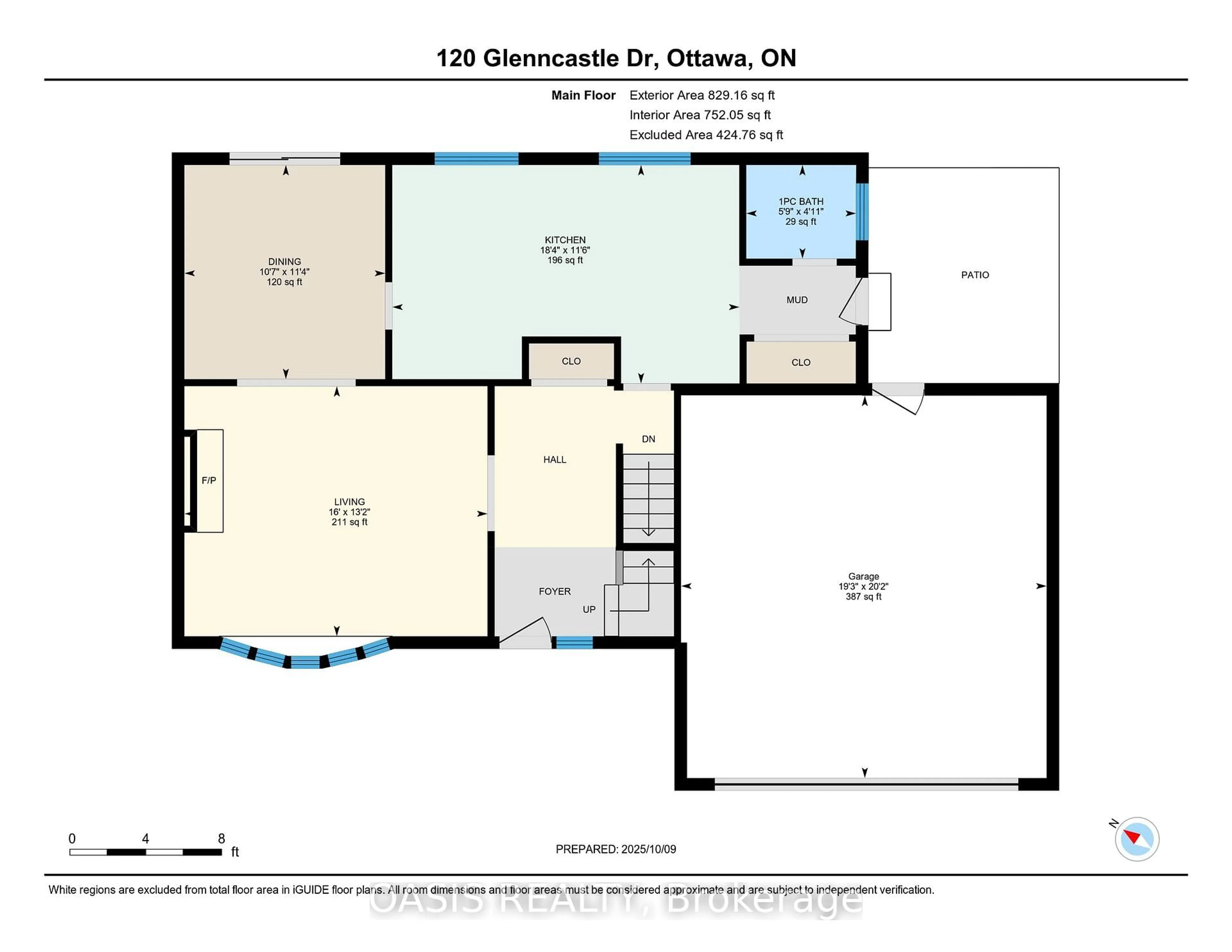 Floor plan for 120 Glenncastle Dr, Carp Ontario K0A 1L0