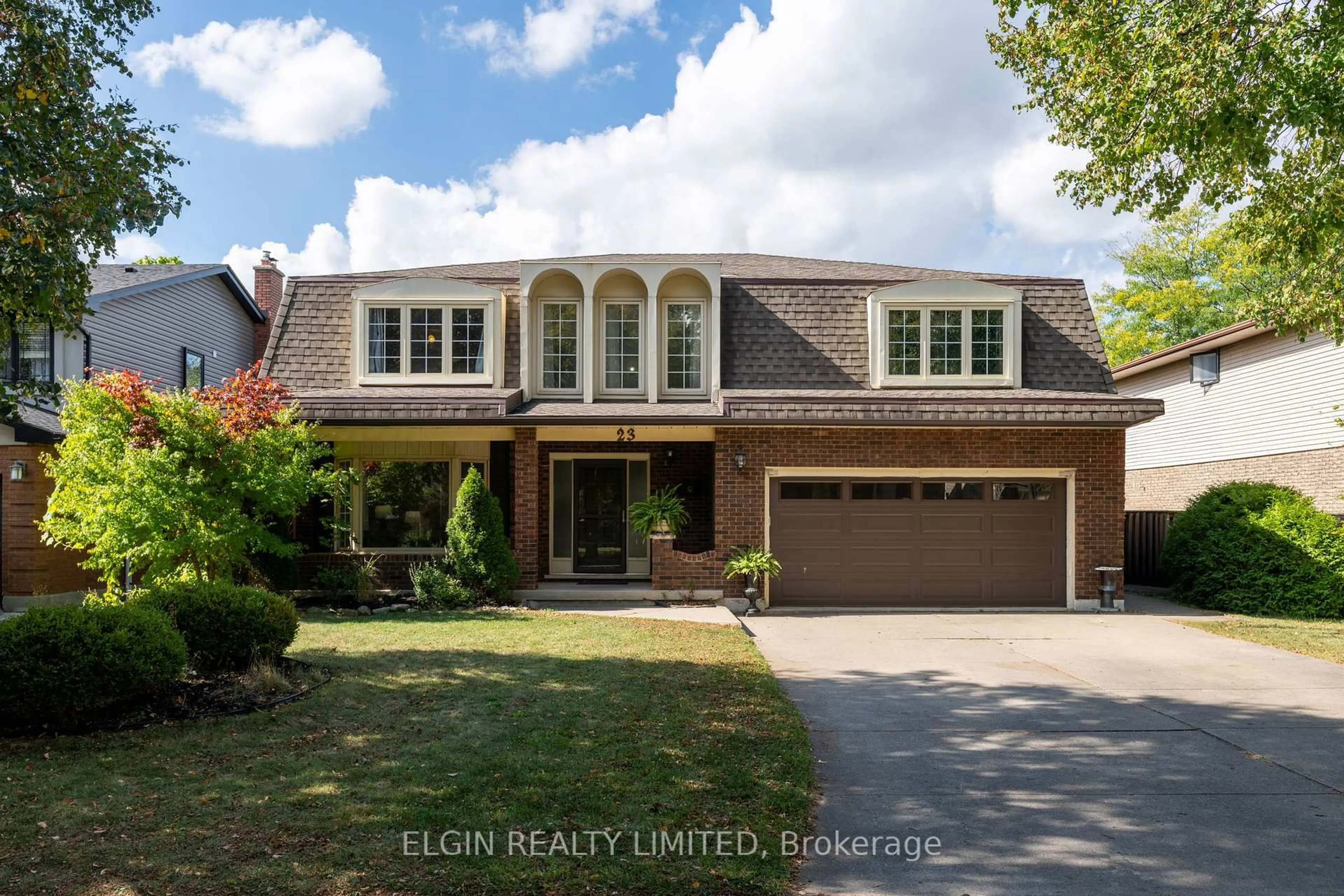 Home with brick exterior material, street for 23 Farmington Cres, London South Ontario N6K 3J2