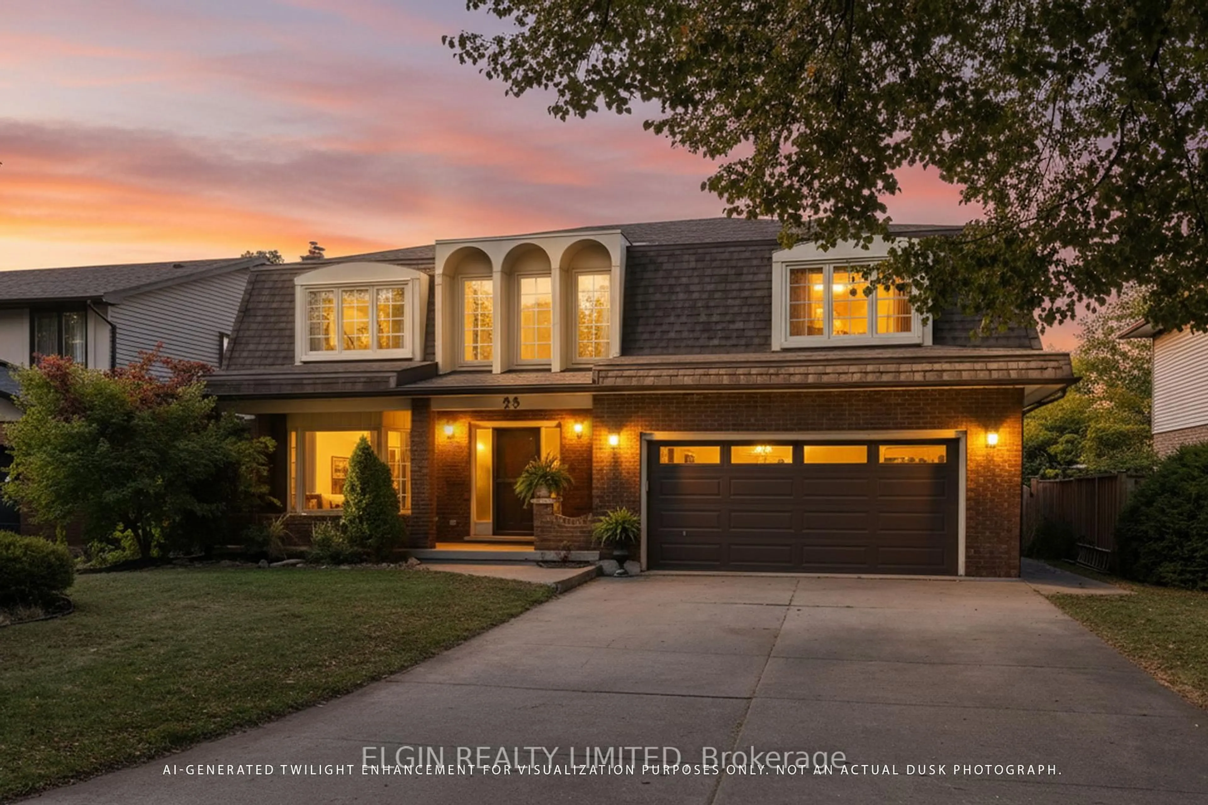 Home with brick exterior material, street for 23 Farmington Cres, London South Ontario N6K 3J2