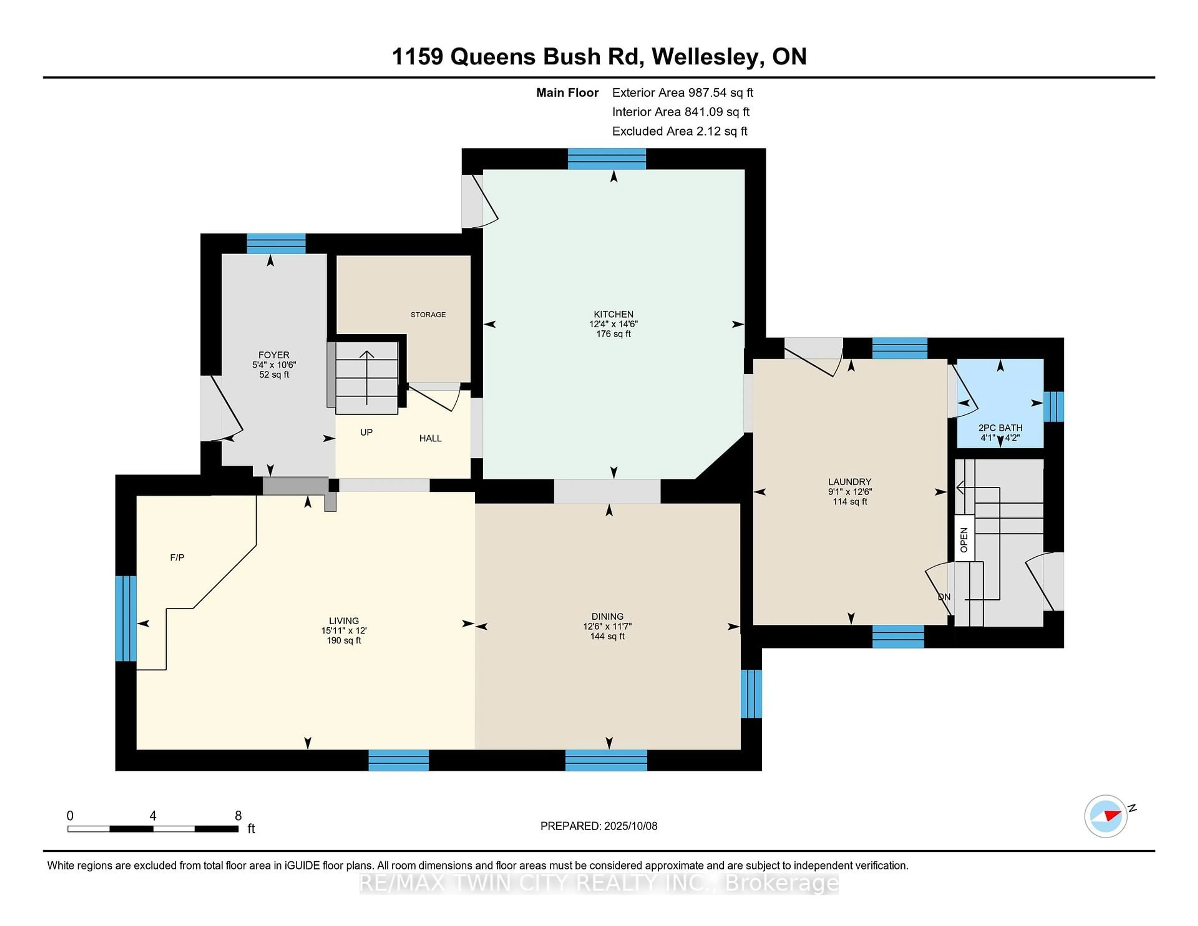 Floor plan for 1159 Queens Bush Rd, Wellesley Ontario N0B 2T0