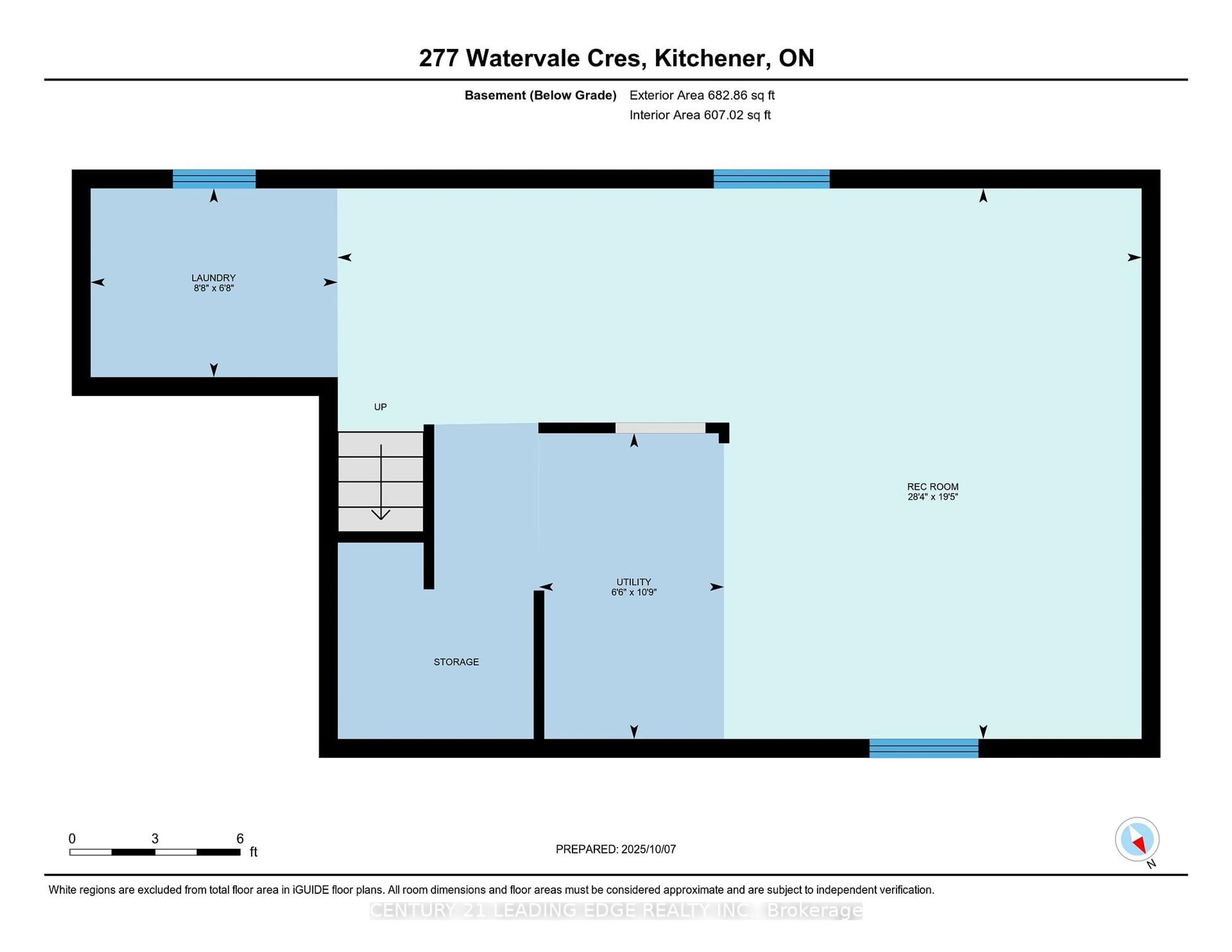 Floor plan for 277 Watervale Cres, Kitchener Ontario N2A 0G7