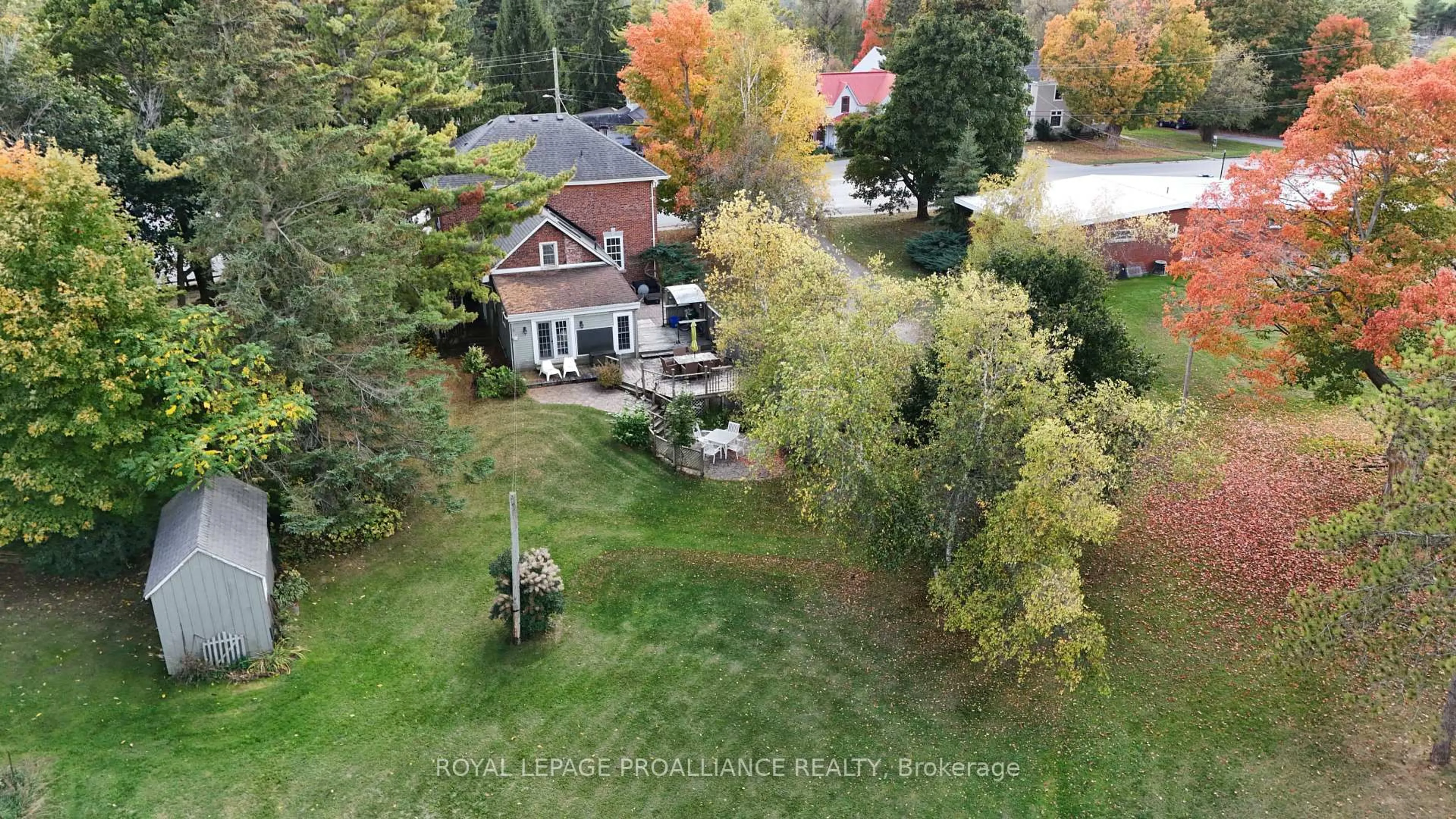 A pic from outside/outdoor area/front of a property/back of a property/a pic from drone, water/lake/river/ocean view for 374 Bloomfield Main St, Prince Edward County Ontario K0K 1G0