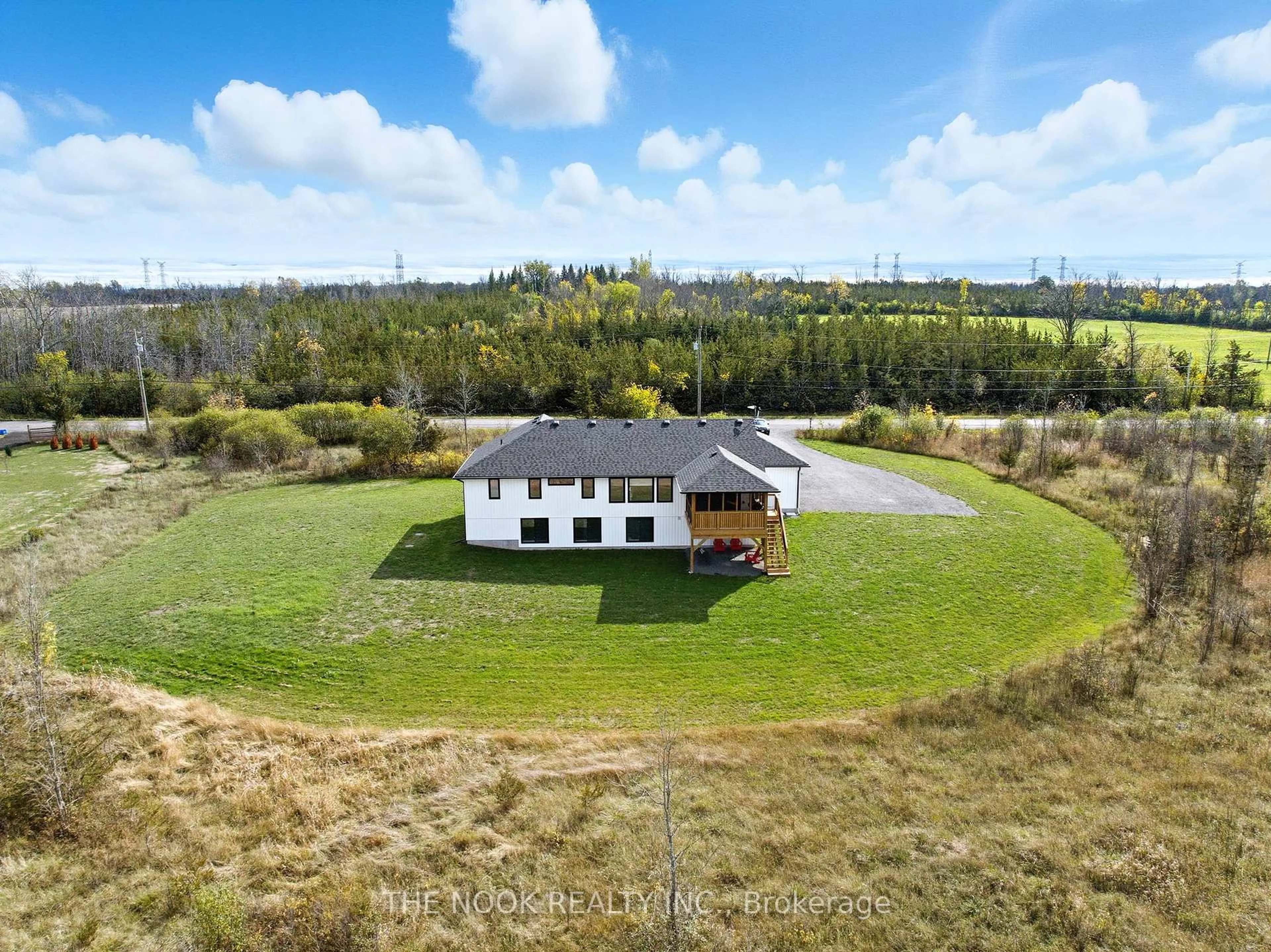 A pic from outside/outdoor area/front of a property/back of a property/a pic from drone, building for 3557 Blessington Rd, Shannonville Ontario K0K 2N0