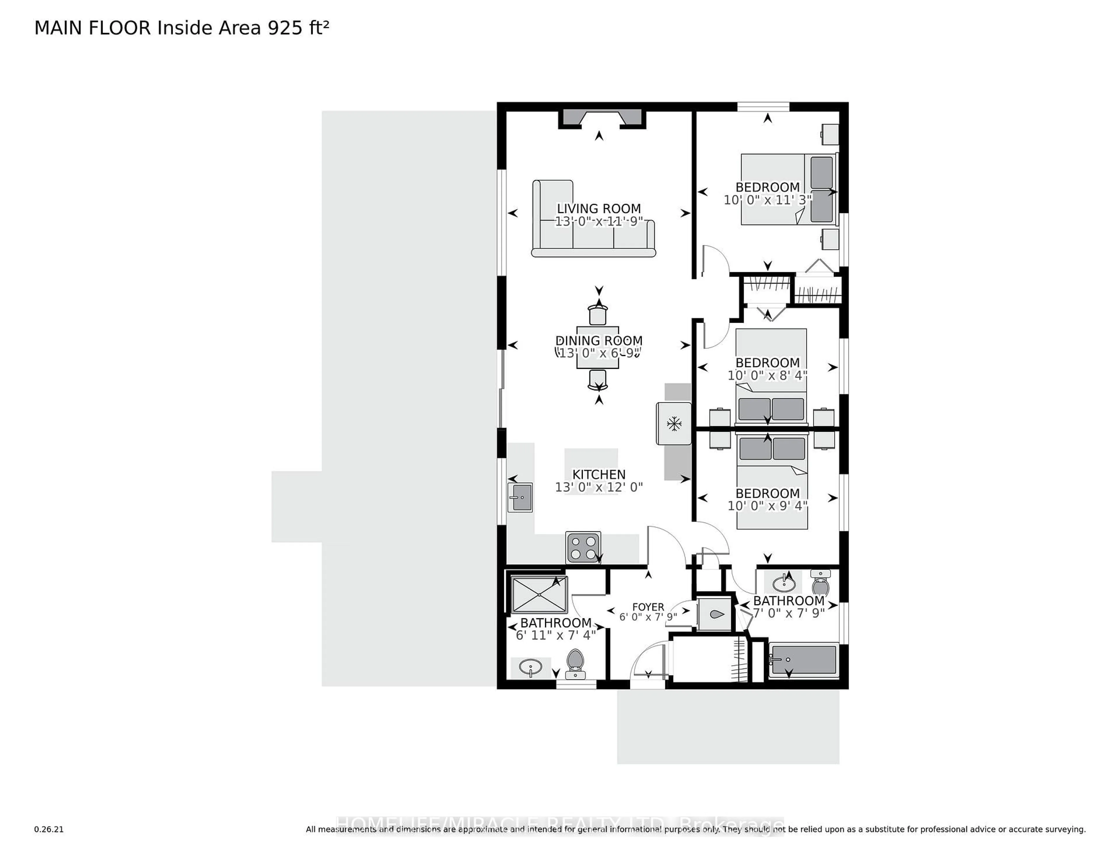 Floor plan for 68 Miller Lake Shore Rd, Northern Bruce Peninsula Ontario N0H 1Z0