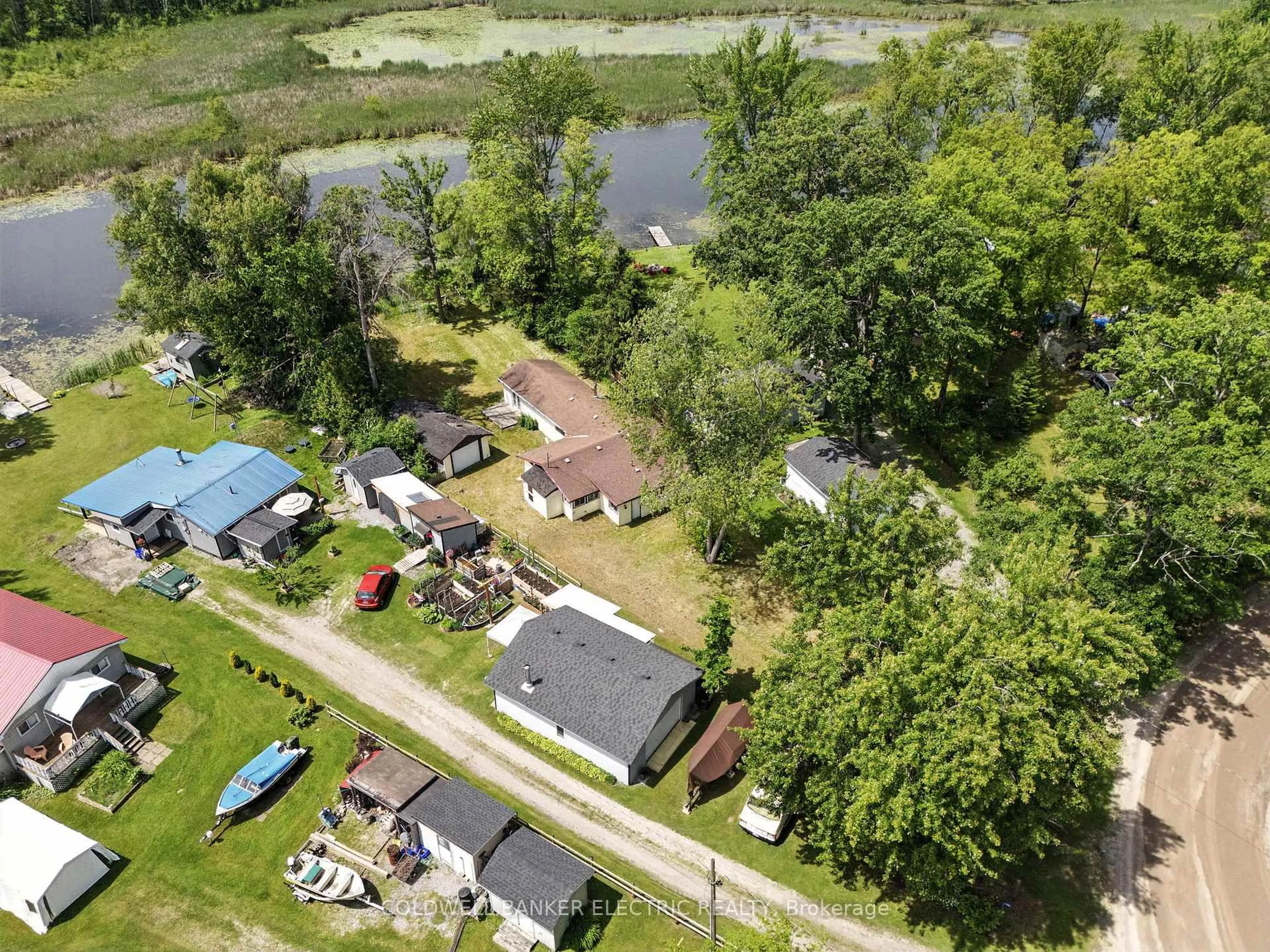 A pic from outside/outdoor area/front of a property/back of a property/a pic from drone, water/lake/river/ocean view for 251 River Rd, Trent Hills Ontario K0L 1L0