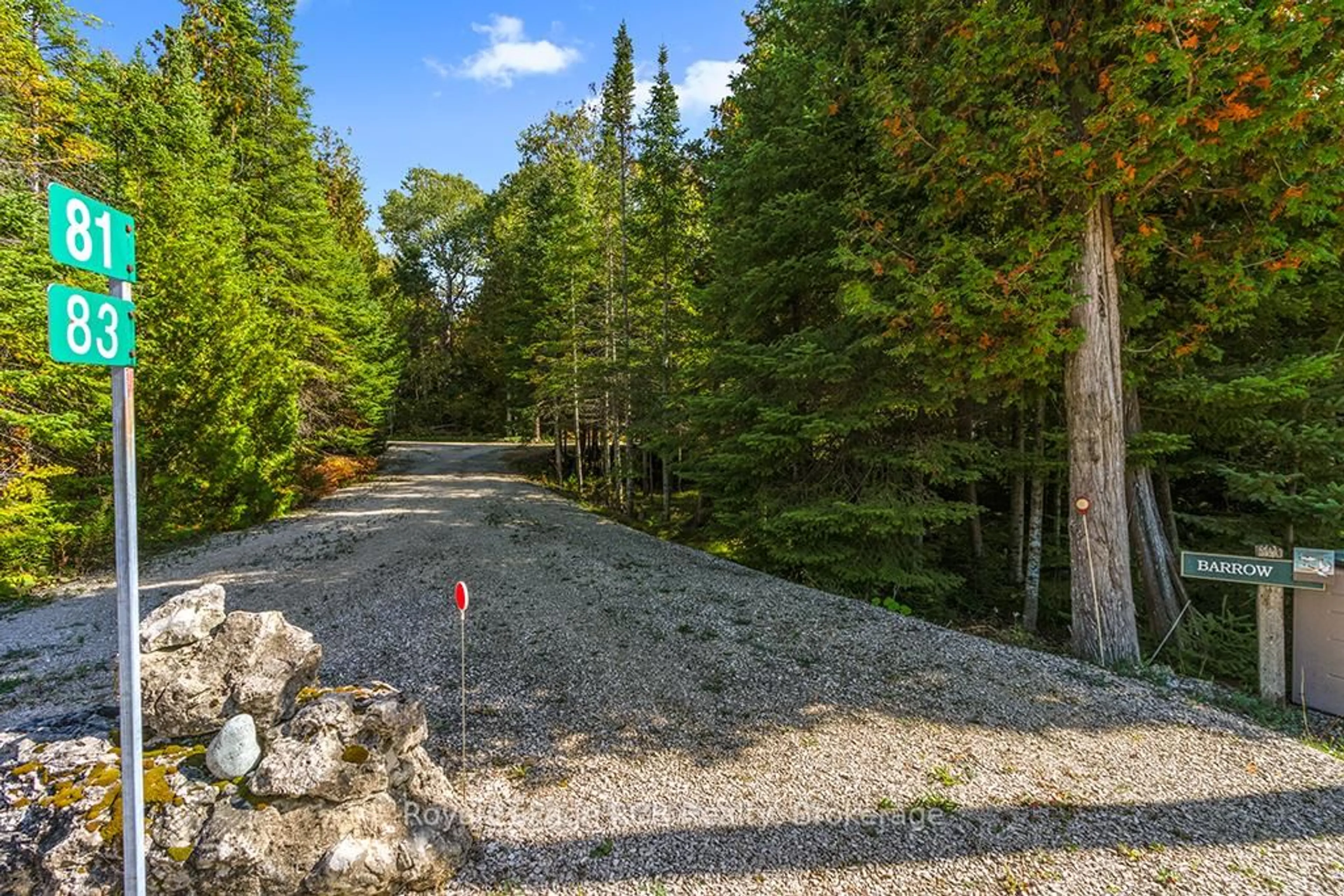Patio, forest/trees view for 83 Lakewood Country Lane, Northern Bruce Peninsula Ontario N0H 1W0