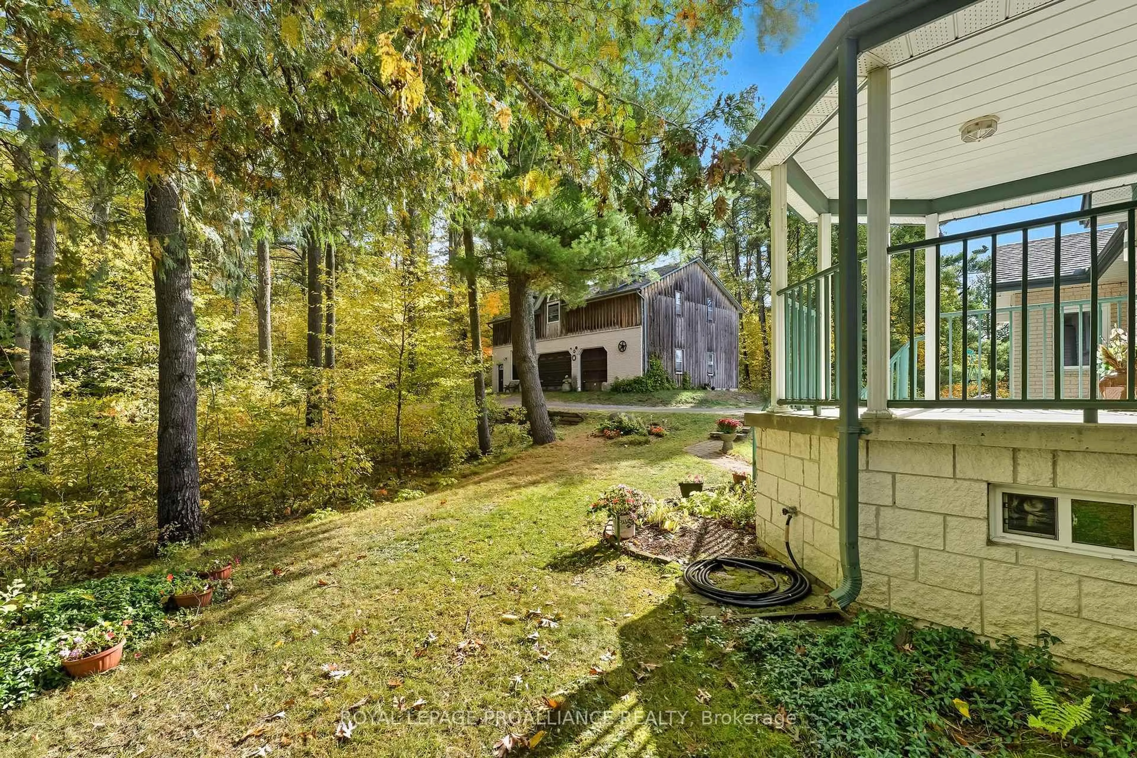 Patio, forest/trees view for 151 Carman Rd, Brighton Ontario K0K 1H0