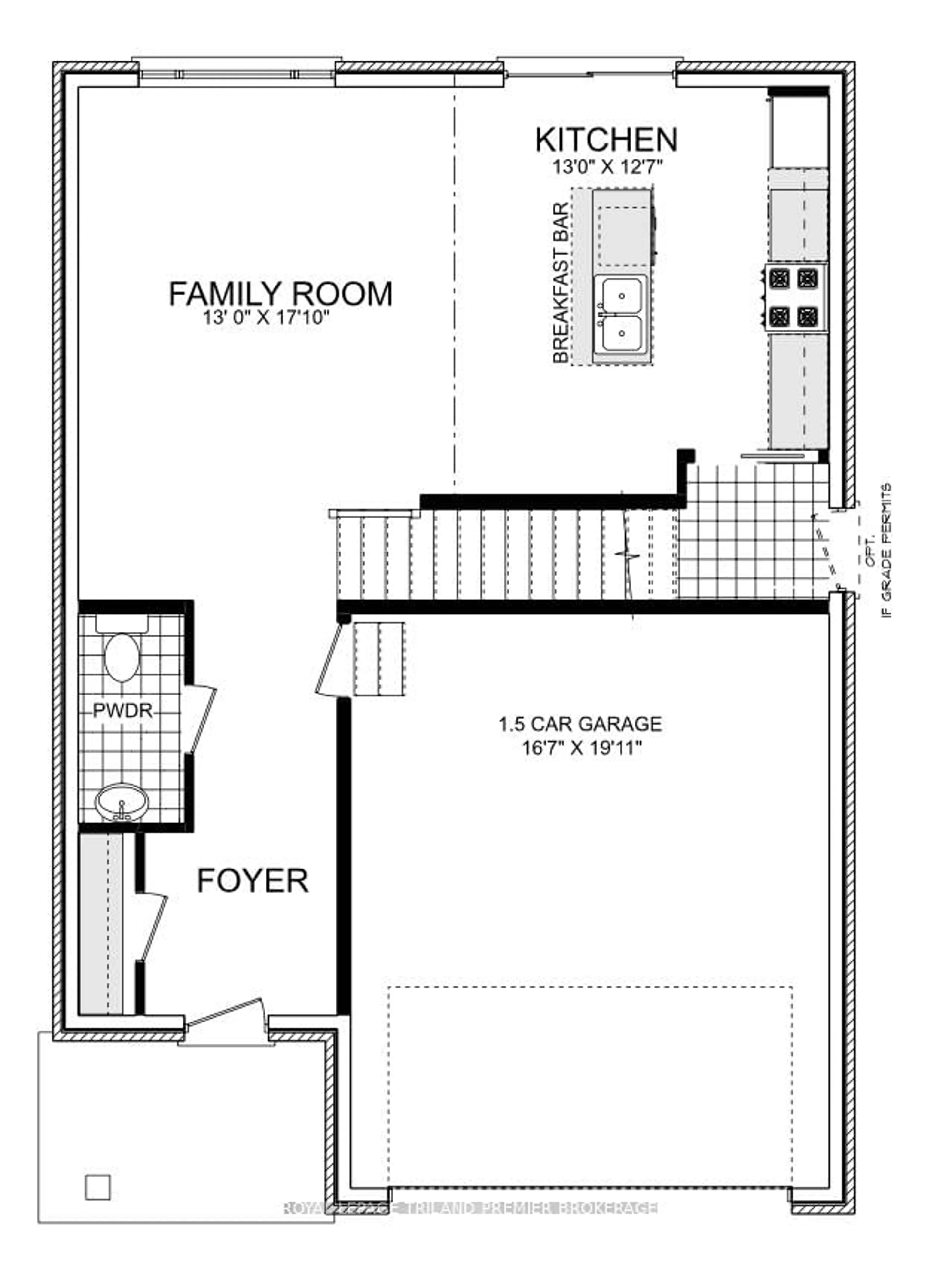 Floor plan for 1303 CHICKADEE Tr, London South Ontario N6M 1G4