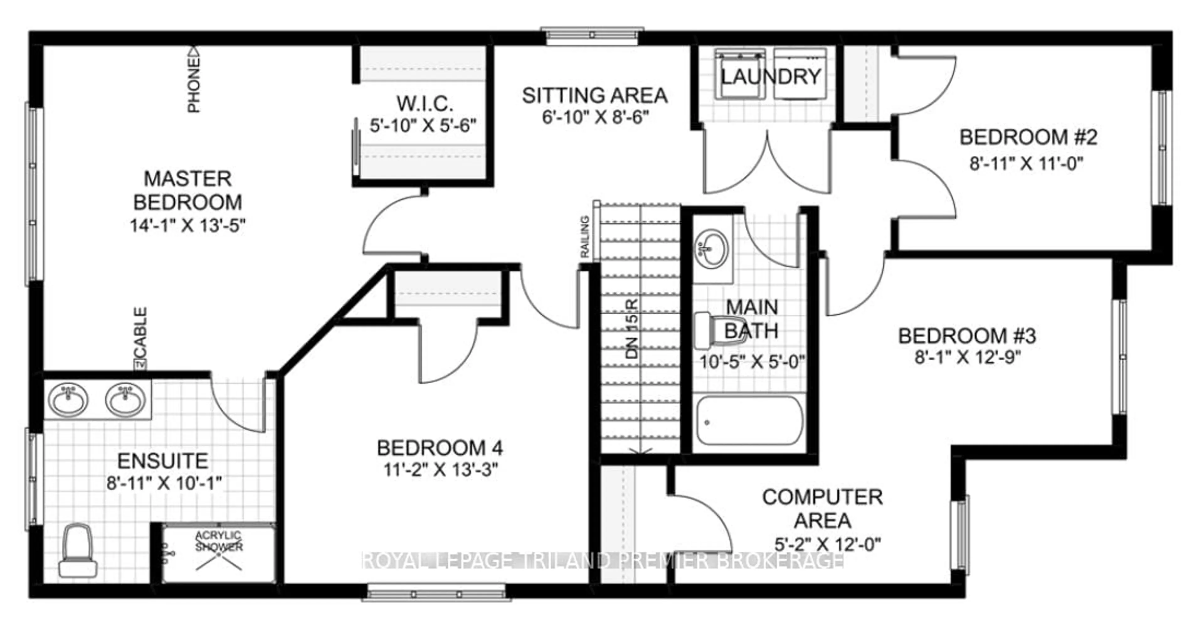 Floor plan for 1597 CHICKADEE Tr, London South Ontario N6M 1G4