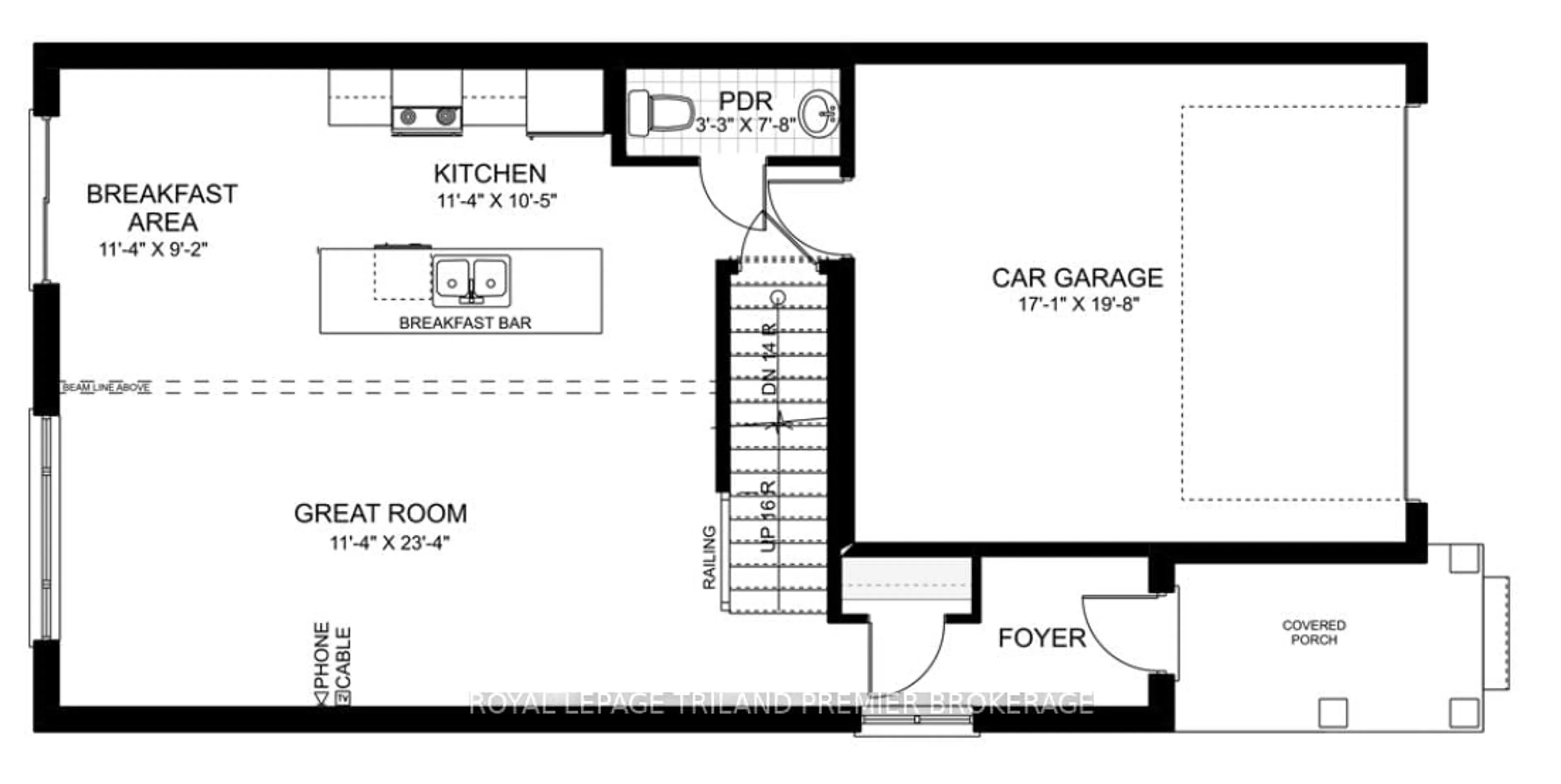 Floor plan for 1591 CHICKADEE Tr, London South Ontario N6M 1G4