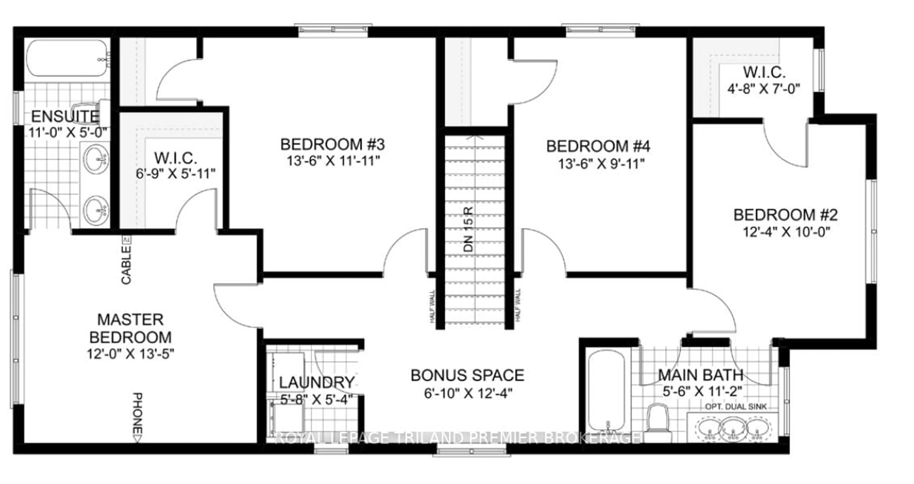 Floor plan for 1591 CHICKADEE Tr, London South Ontario N6M 1G4