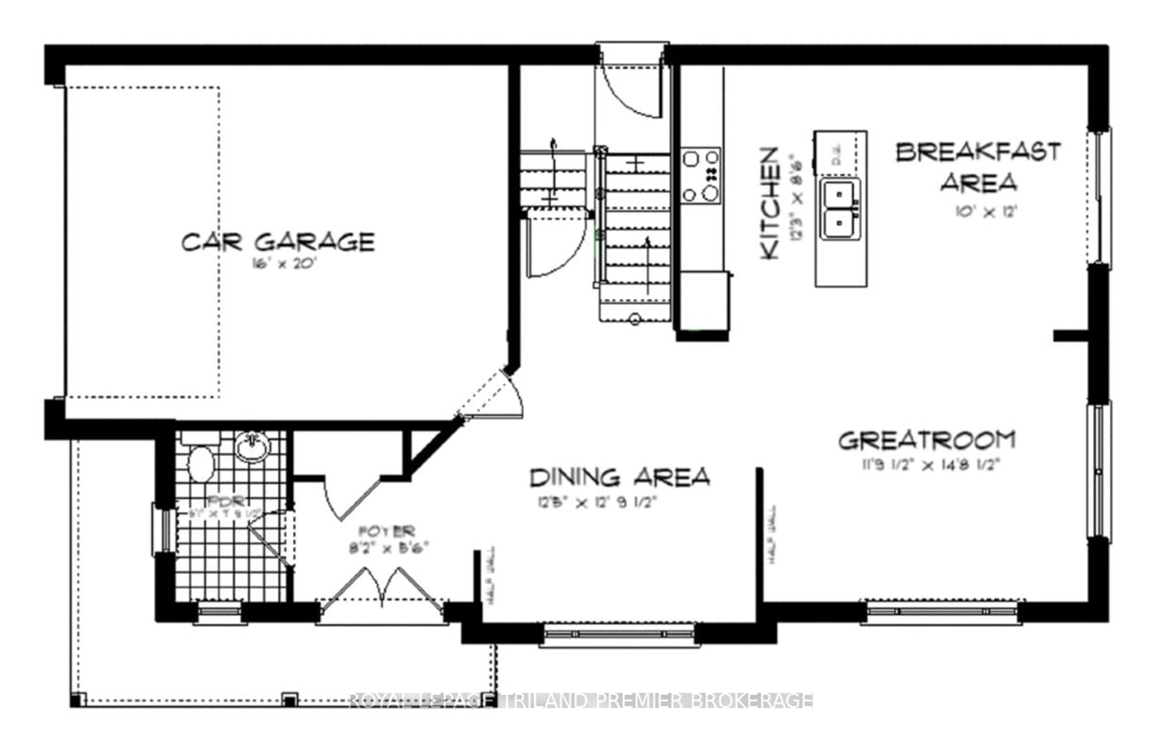 Floor plan for 1585 CHICKADEE Tr, London South Ontario N6M 1G4