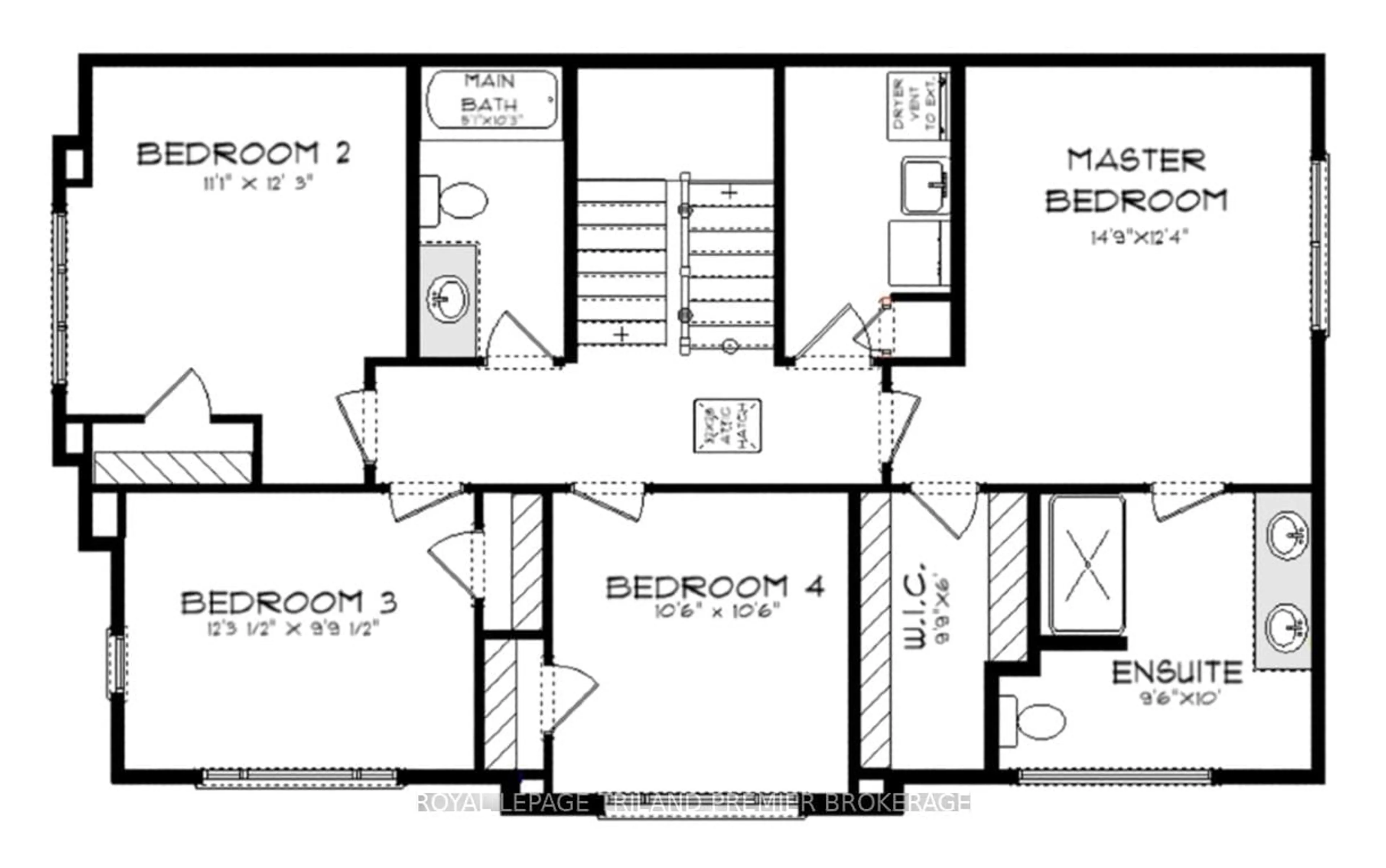 Floor plan for 1585 CHICKADEE Tr, London South Ontario N6M 1G4