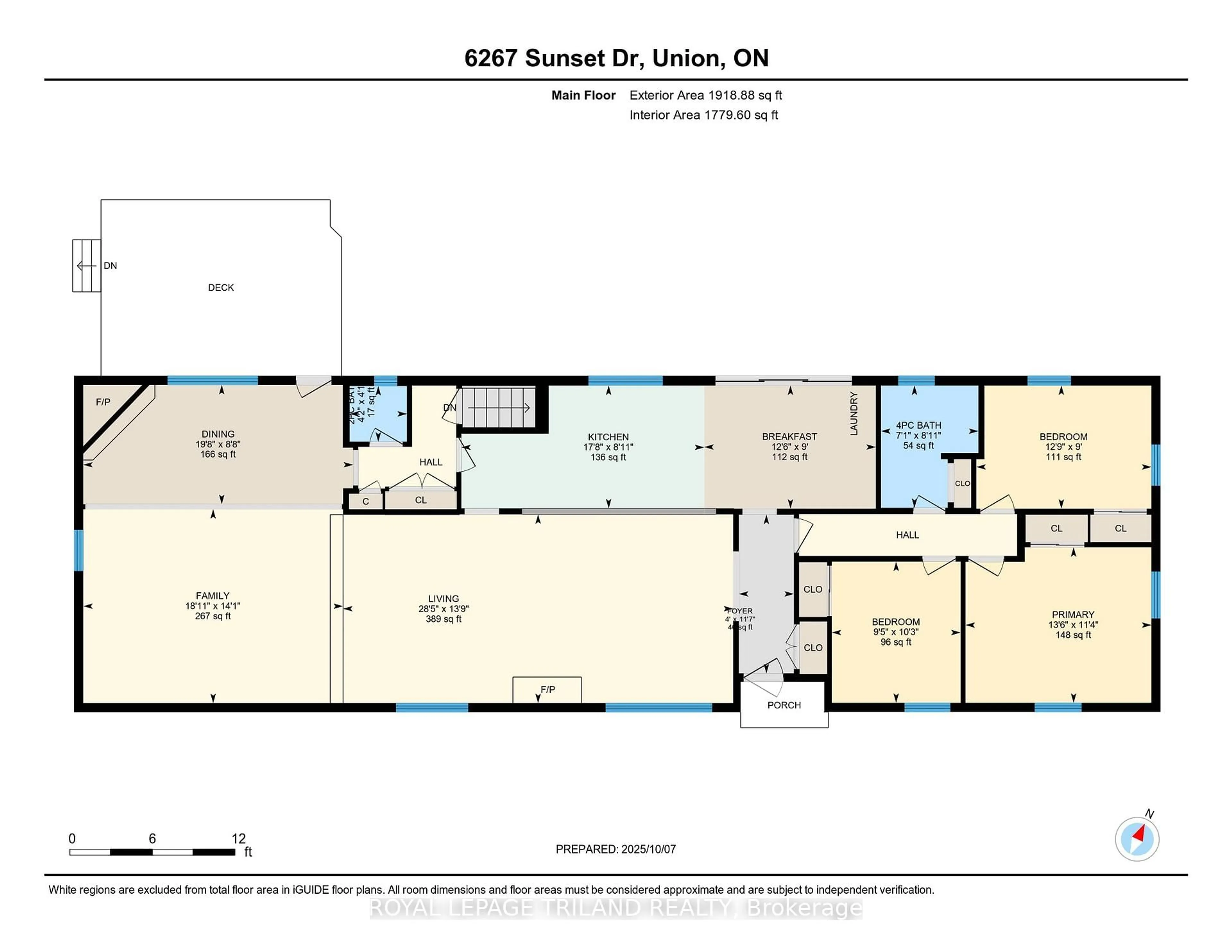 Floor plan for 6267 SUNSET Rd, Central Elgin Ontario N0L 2L0