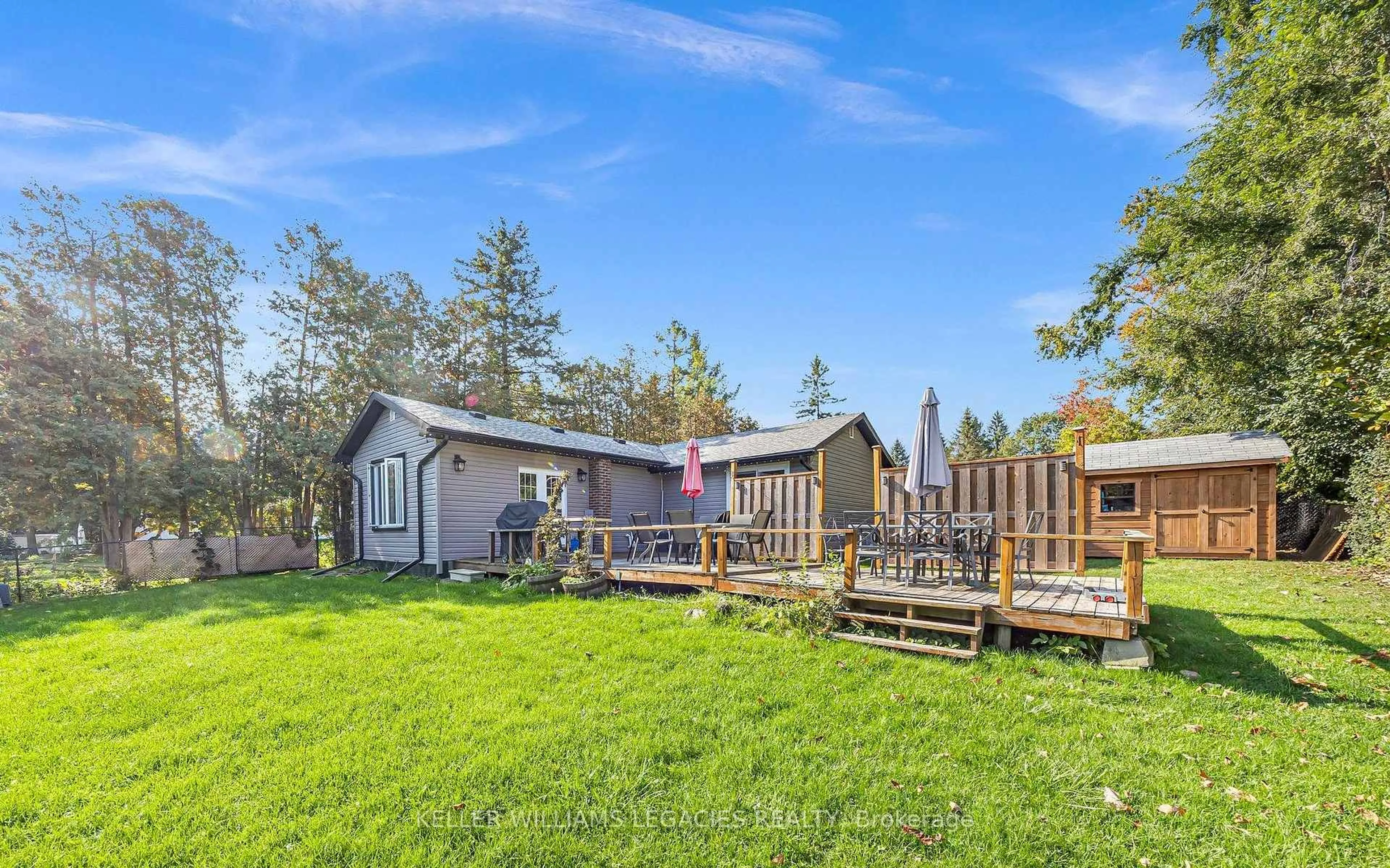 A pic from outside/outdoor area/front of a property/back of a property/a pic from drone, unknown for 74 Cowans Cres, Kawartha Lakes Ontario K0L 2W0