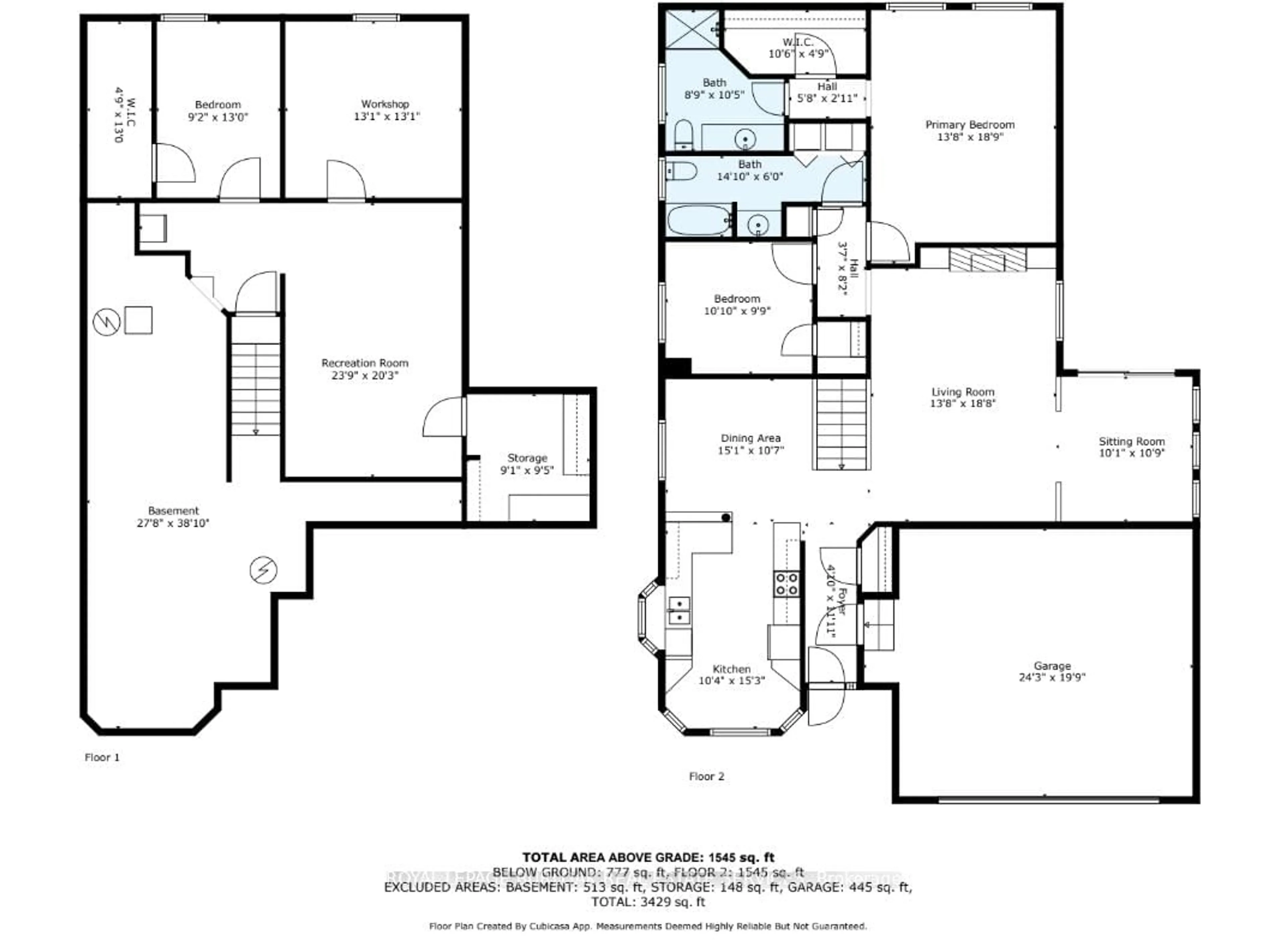 Floor plan for 109 Emerald Crt, Hamilton Ontario L8B 1A5