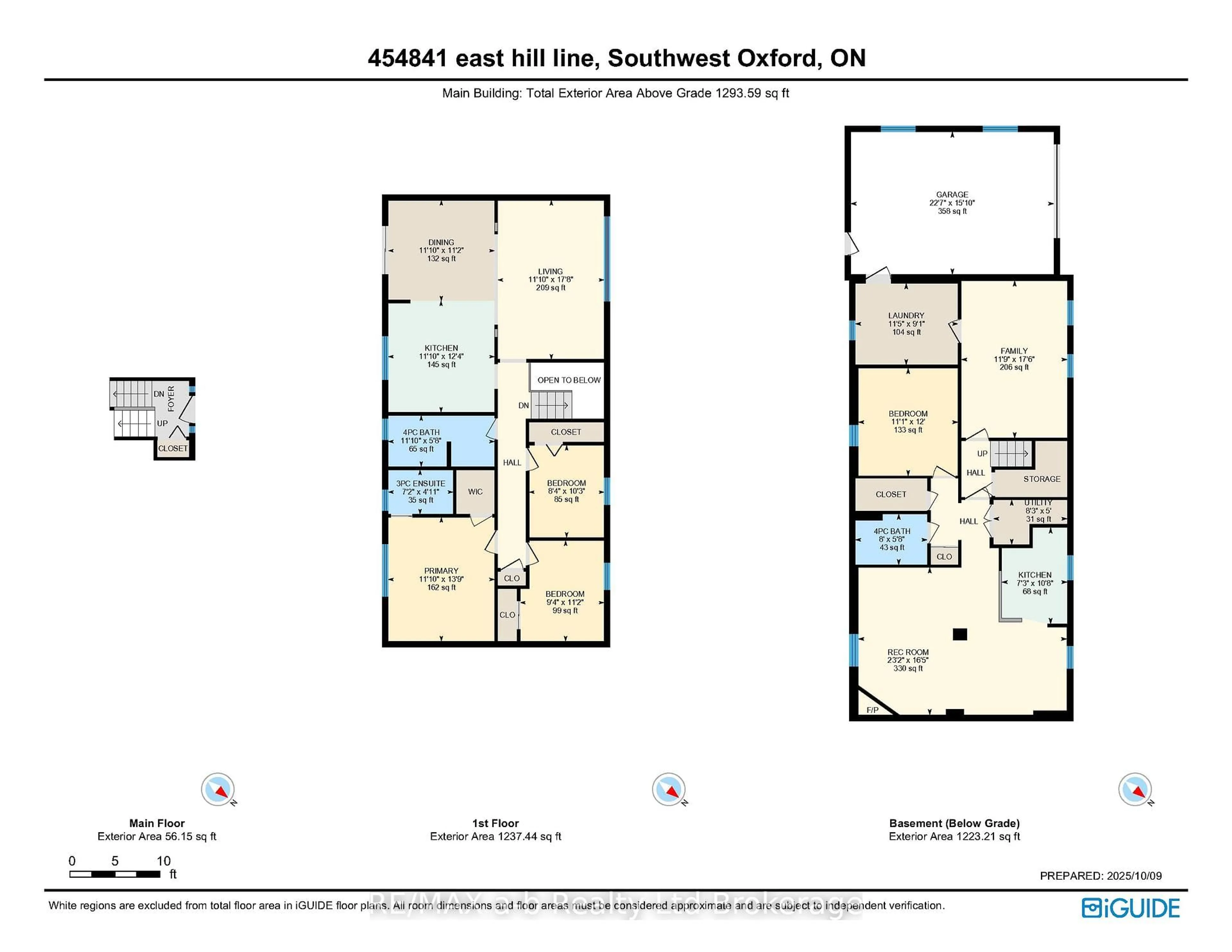 Floor plan for 454841 East Hill Line, South-West Oxford Ontario N4S 7V6