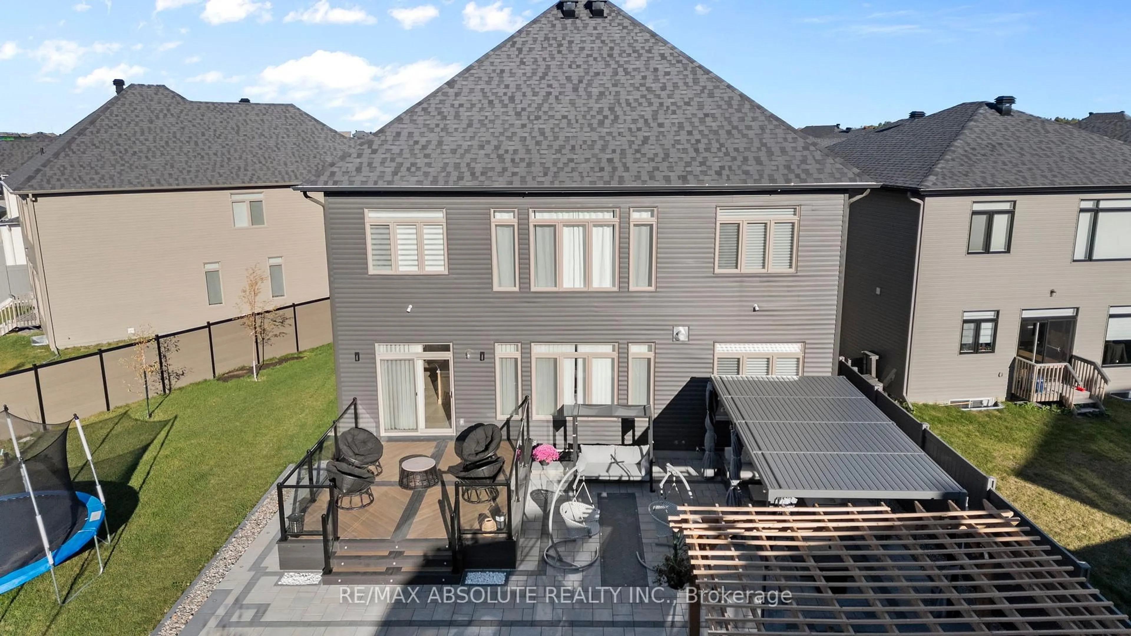 A pic from outside/outdoor area/front of a property/back of a property/a pic from drone, unknown for 921 Beckton Hts, Ottawa Ontario K2S 2X5