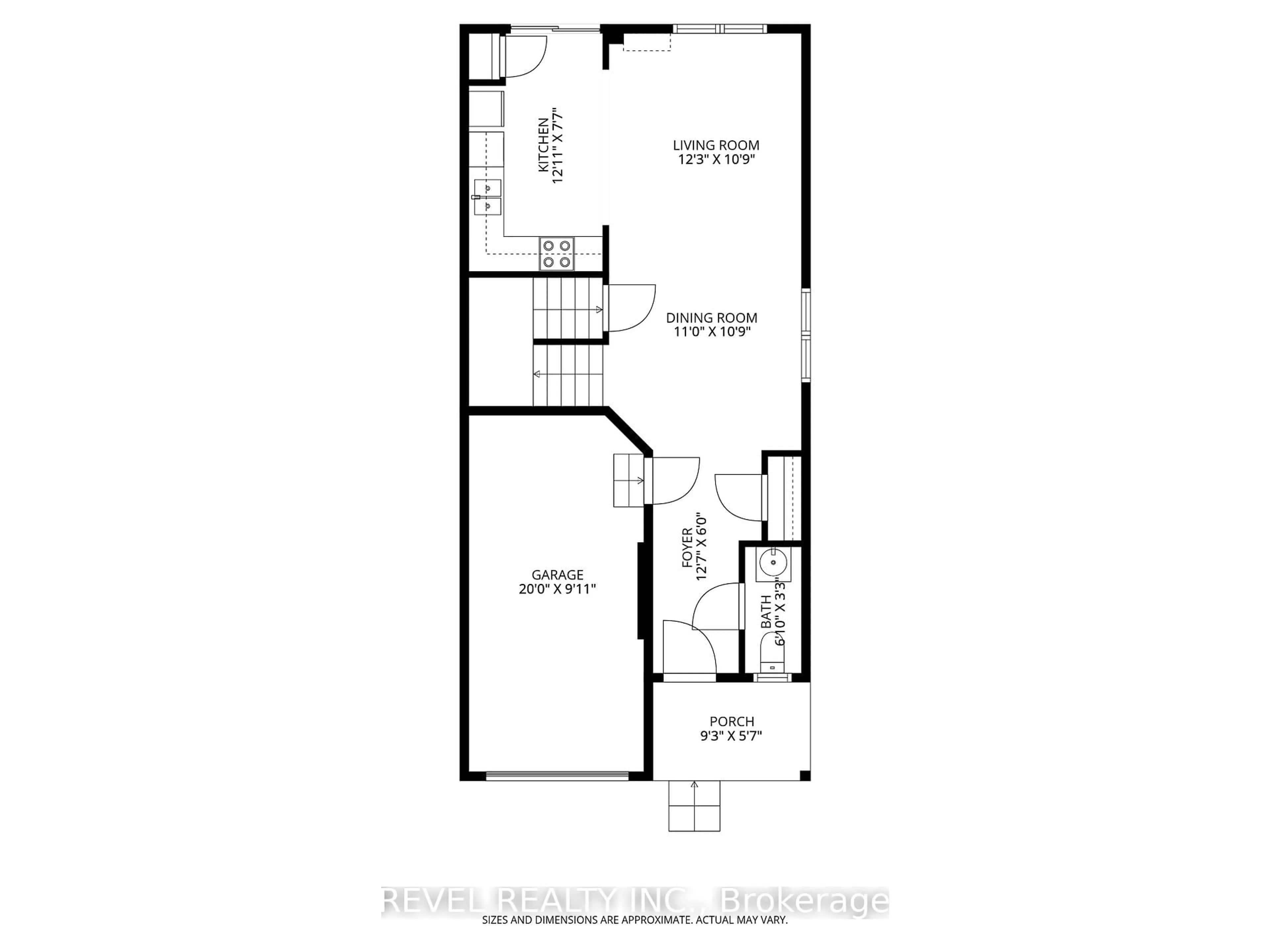 Floor plan for 222 Fall Fair Way #35, Hamilton Ontario L0R 1C0