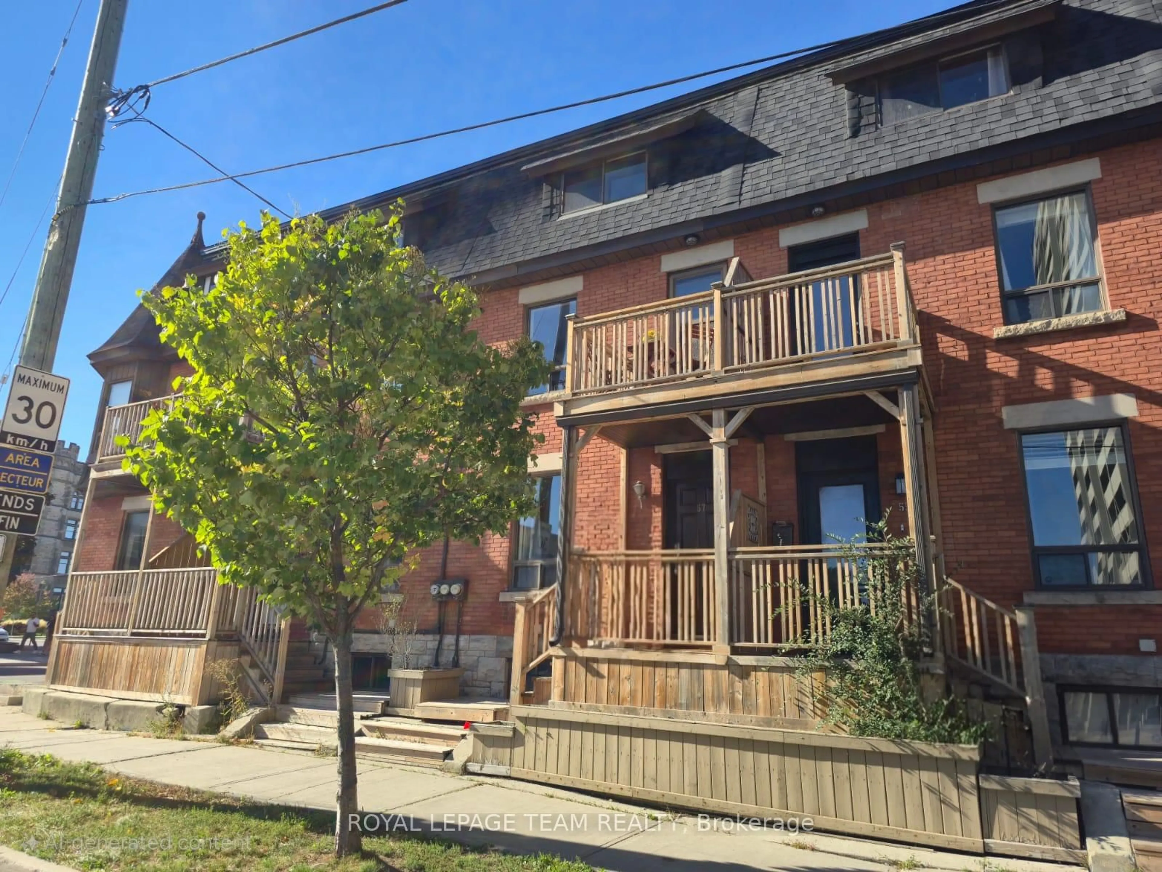 A pic from outside/outdoor area/front of a property/back of a property/a pic from drone, street for 57 Argyle Ave, Ottawa Ontario K2P 1B3