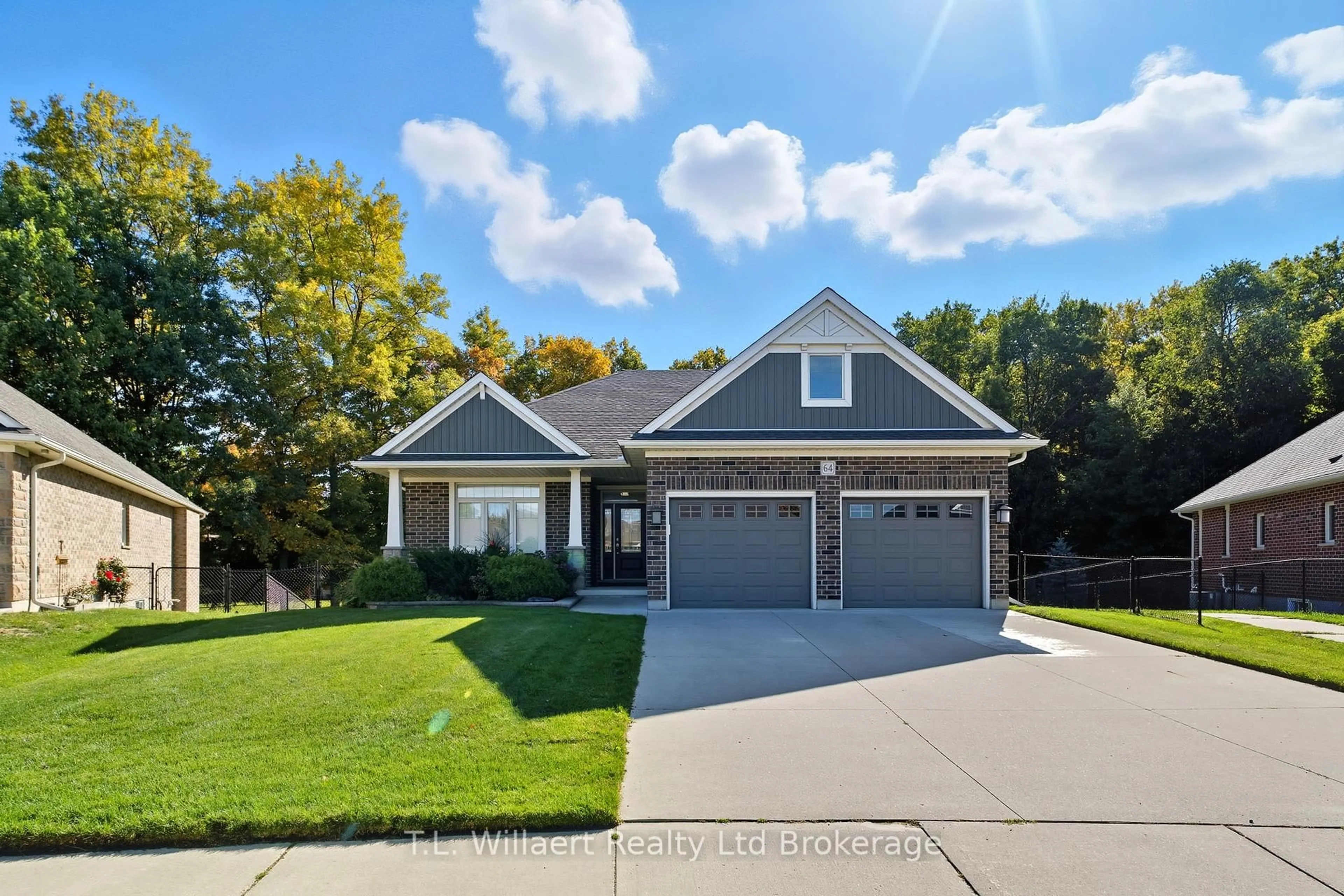 Home with brick exterior material, street for 64 Colin Ave, Tillsonburg Ontario N4G 0E5