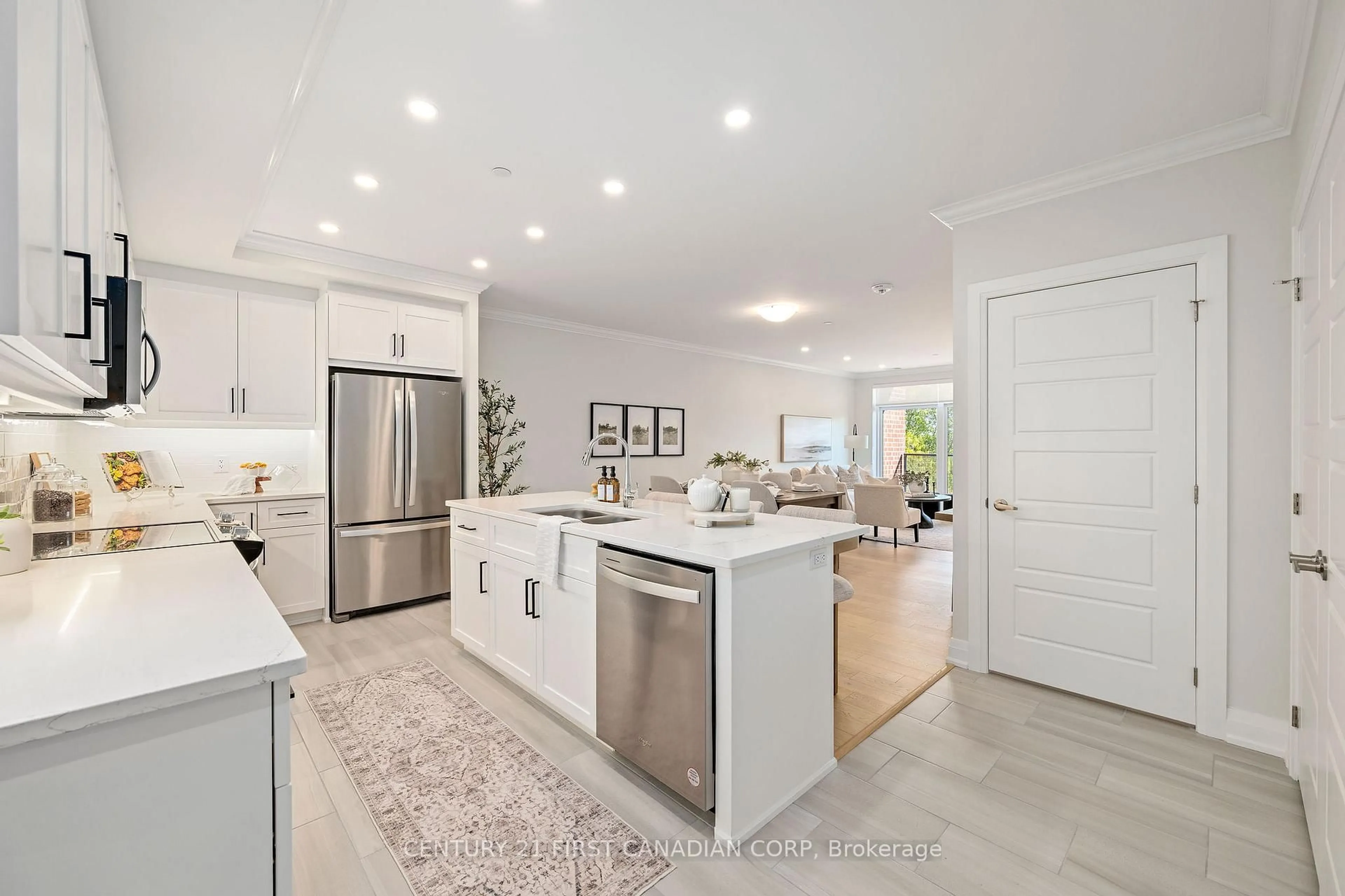 Open concept kitchen, ceramic/tile floor for 1560 Upper West Ave #306, London South Ontario N6K 0M4