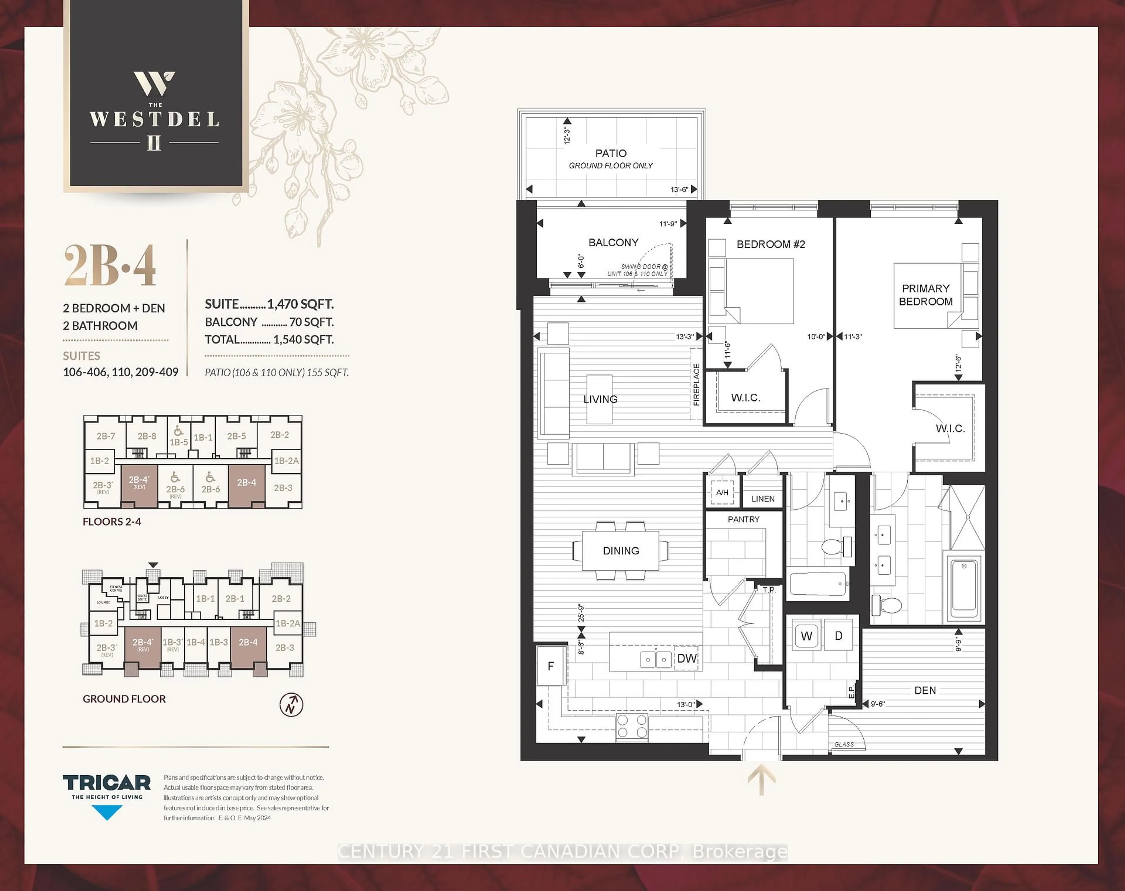 Floor plan for 1560 Upper West Ave #306, London South Ontario N6K 0M4