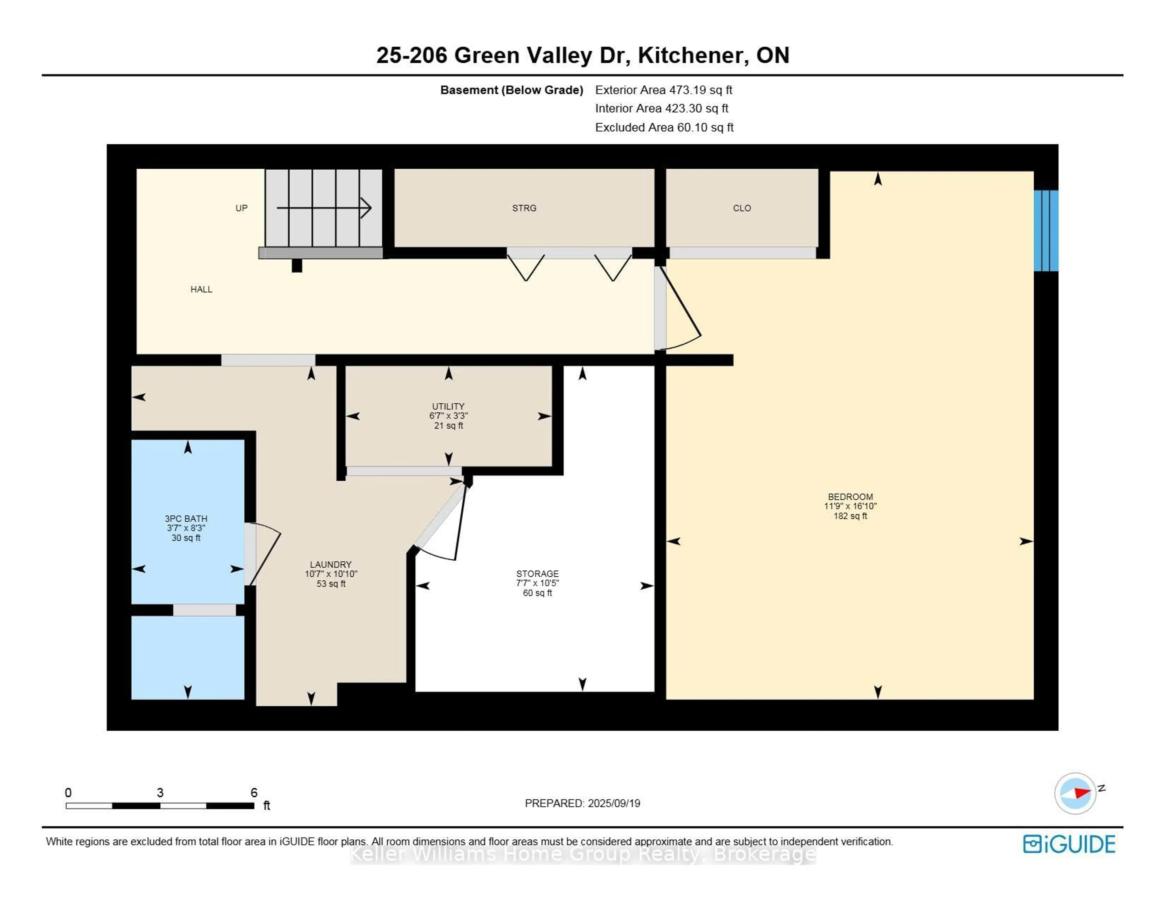 Floor plan for 206 Green Valley Dr #25, Kitchener Ontario N2P 1G9