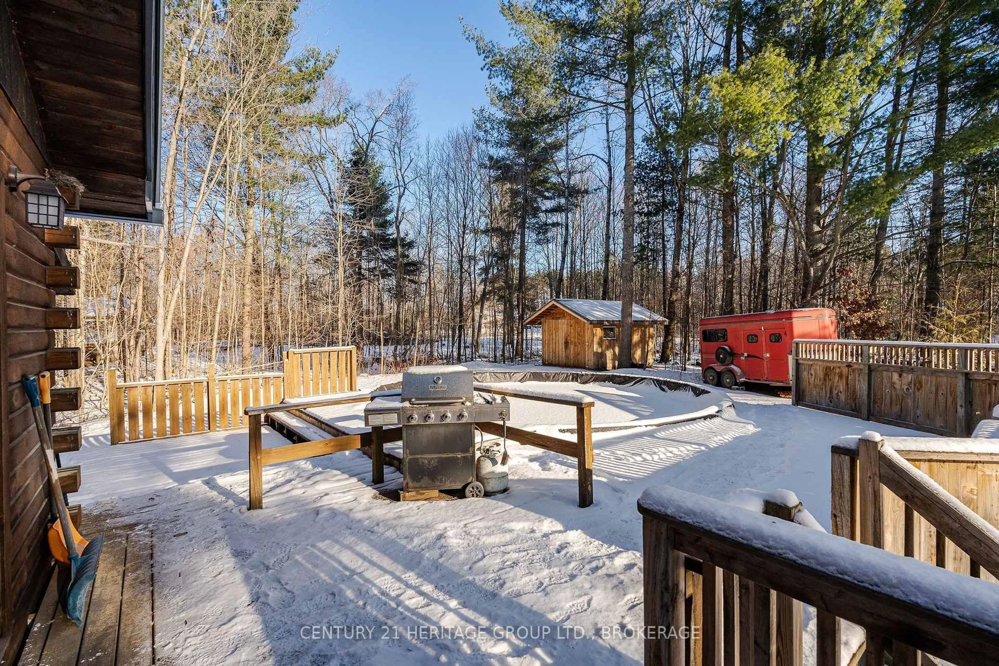 Patio, forest/trees view for 19 McCrea Crt, Tweed Ontario K0K 3J0