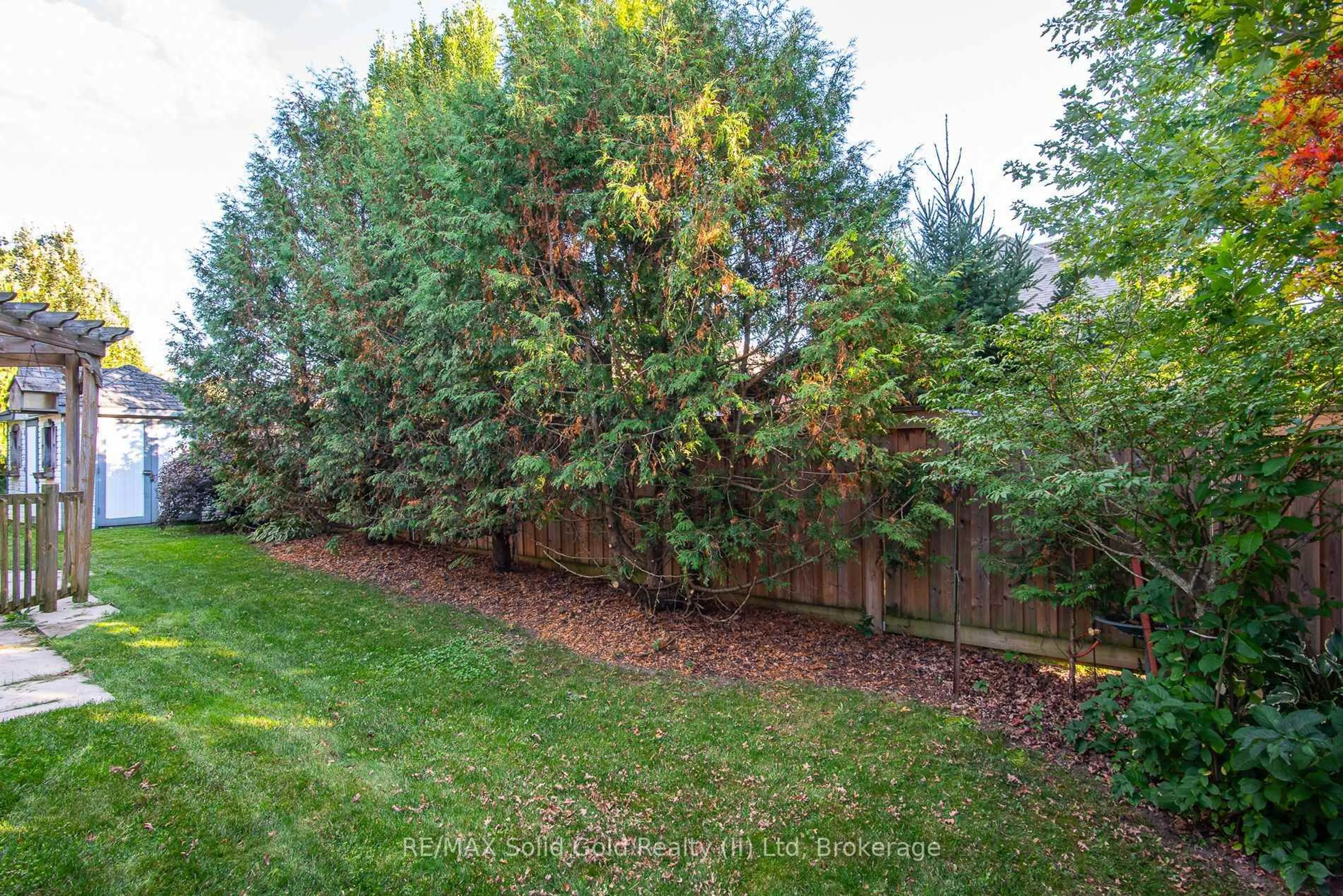 A pic from outside/outdoor area/front of a property/back of a property/a pic from drone, forest/trees view for 15 Parkview Dr, Wellesley Ontario N0B 2T0