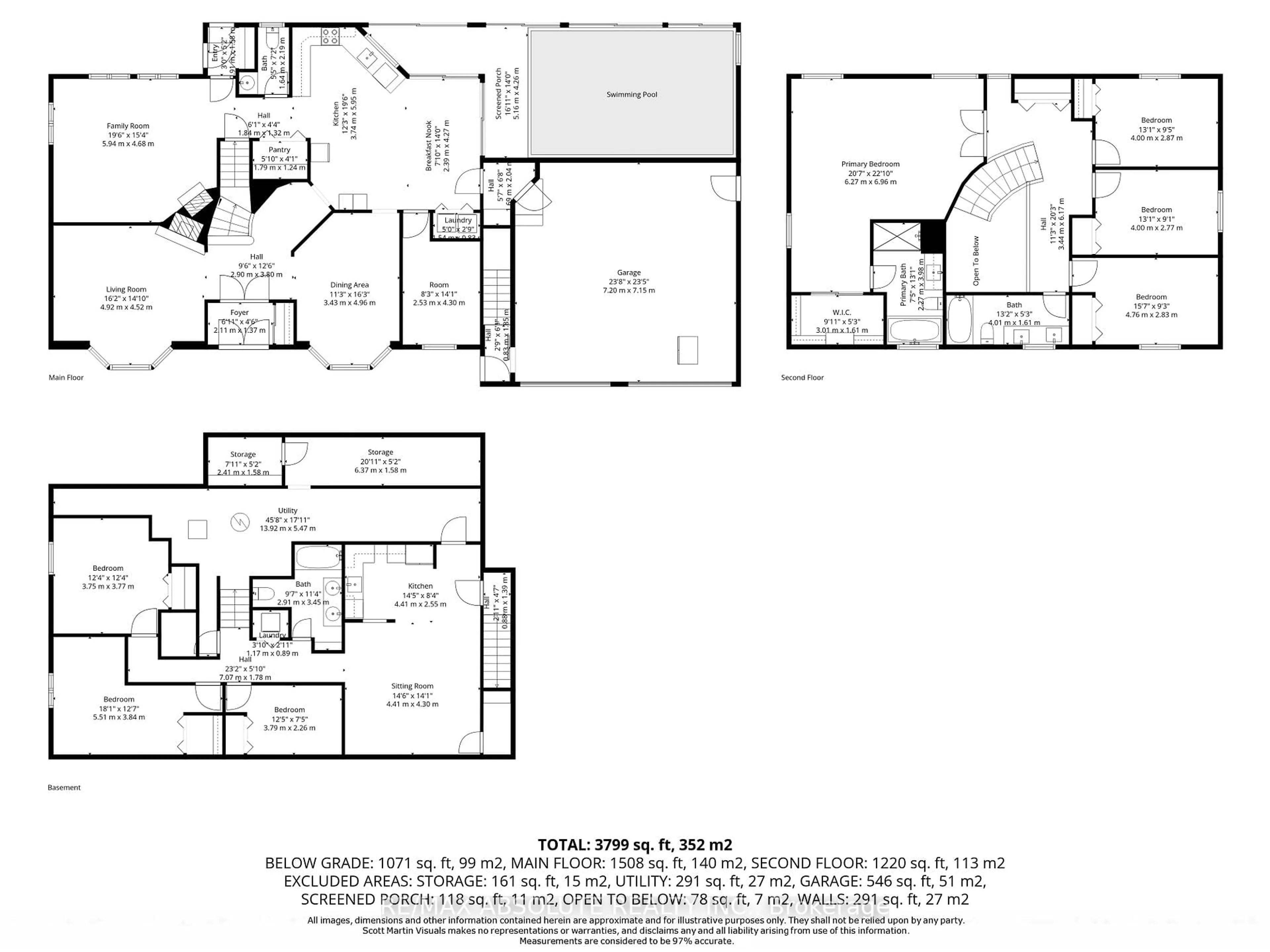 Floor plan for 6 Howard Crt, Ottawa Ontario K2J 3Z8