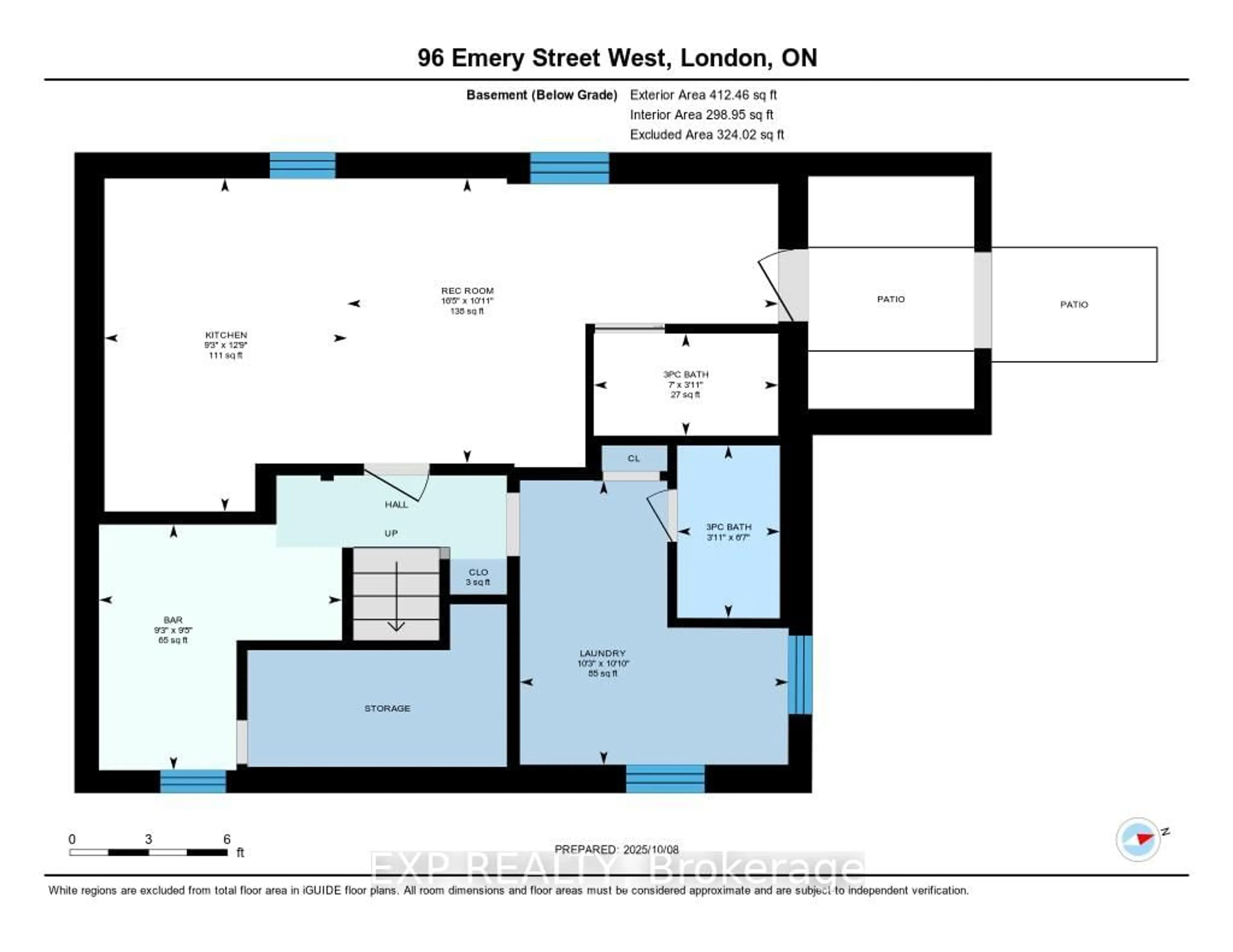 Floor plan for 96 Emery St, London South Ontario N6J 1R8