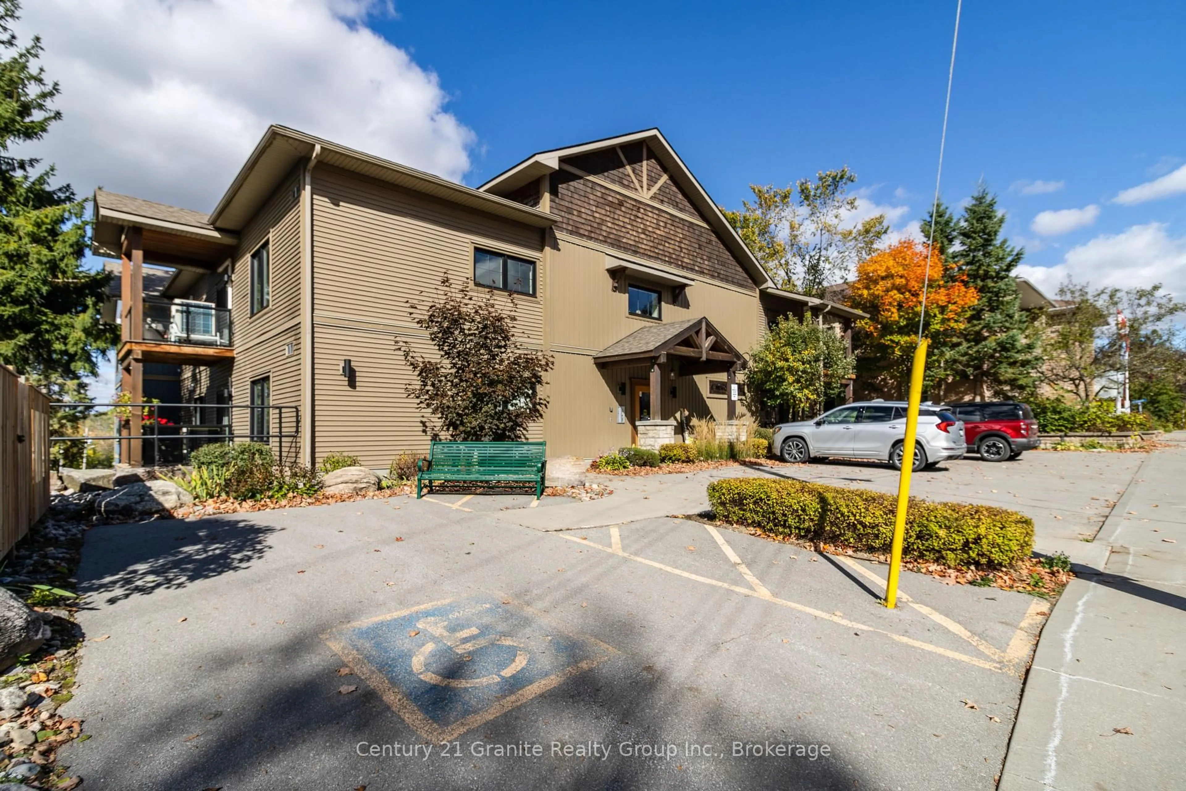 A pic from outside/outdoor area/front of a property/back of a property/a pic from drone, street for 9 Newcastle St #101, Minden Hills Ontario K0M 2K0