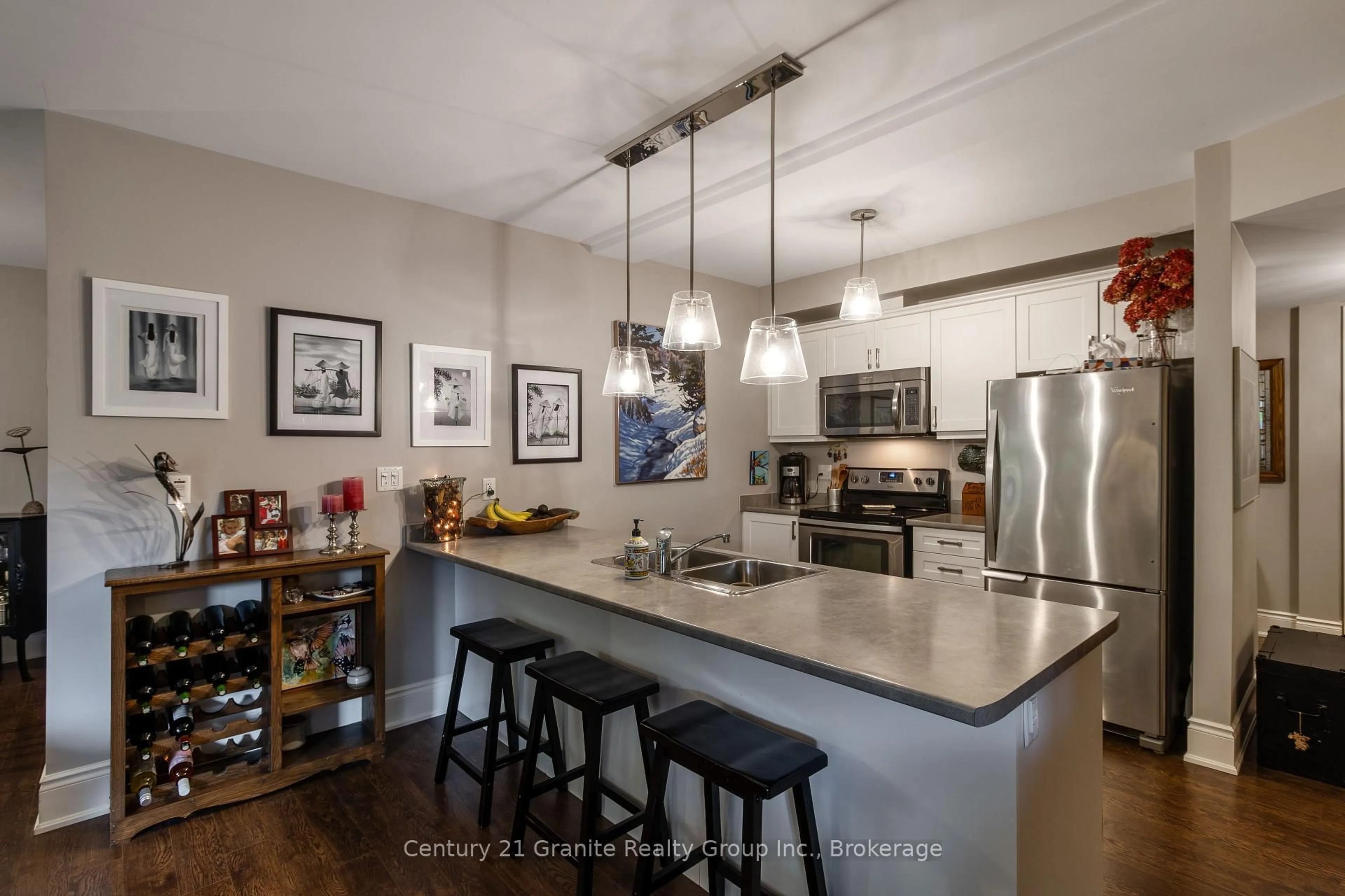 Open concept kitchen, unknown for 9 Newcastle St #101, Minden Hills Ontario K0M 2K0