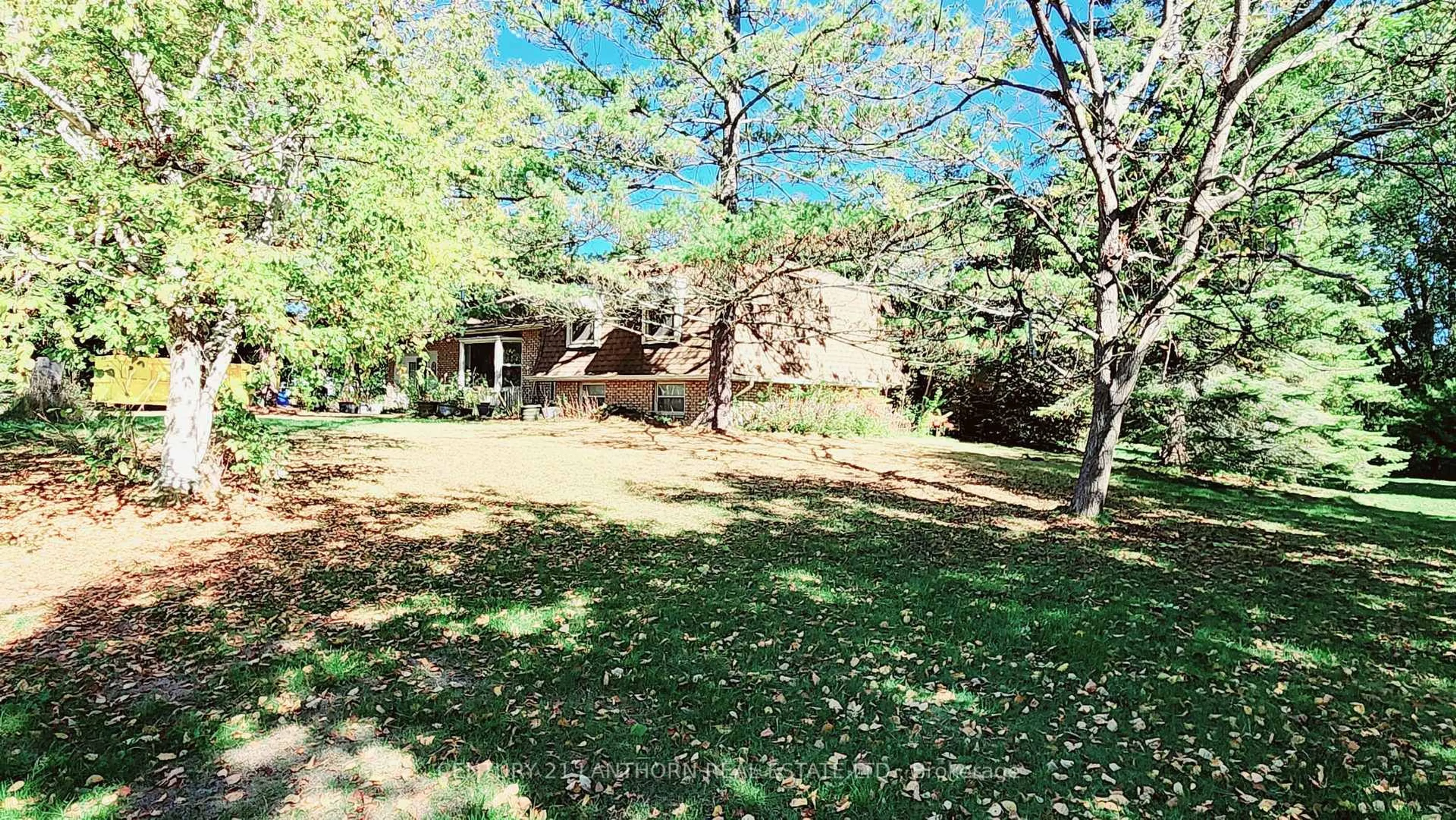 A pic from outside/outdoor area/front of a property/back of a property/a pic from drone, forest/trees view for 205 ELMWOOD Blvd, Bath Ontario K0H 1G0